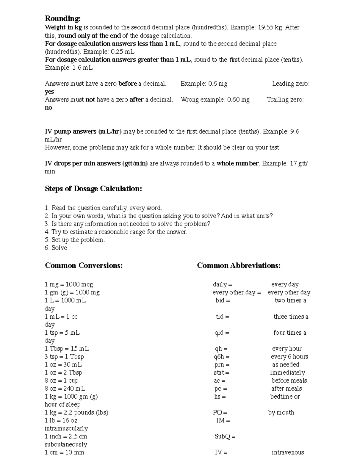 Medication Information Sheet for Med Map: Spironolactone & More - Studocu