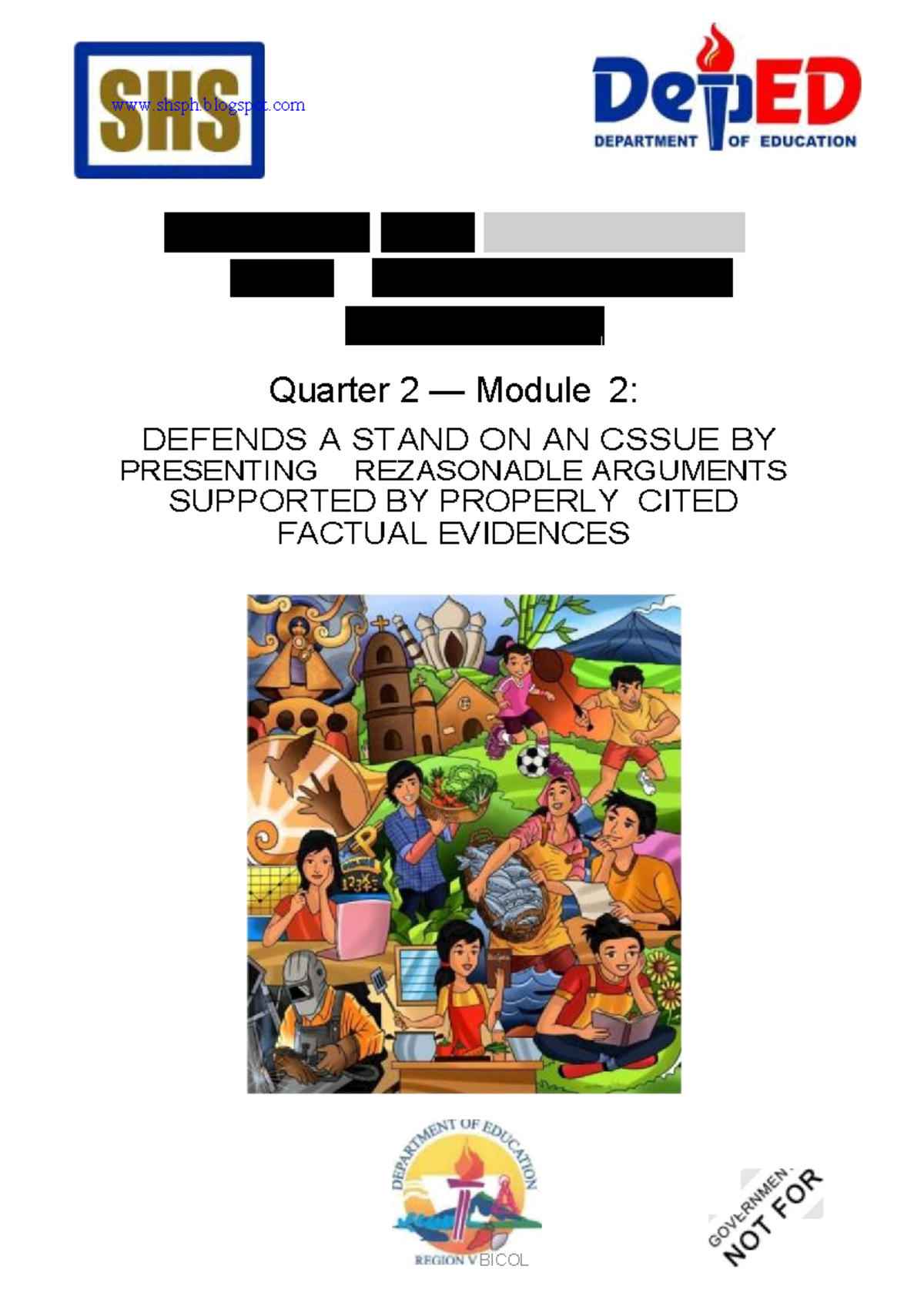 EAPP Q2 Module 2: Defending a Stand with Reasonable Arguments - Studocu