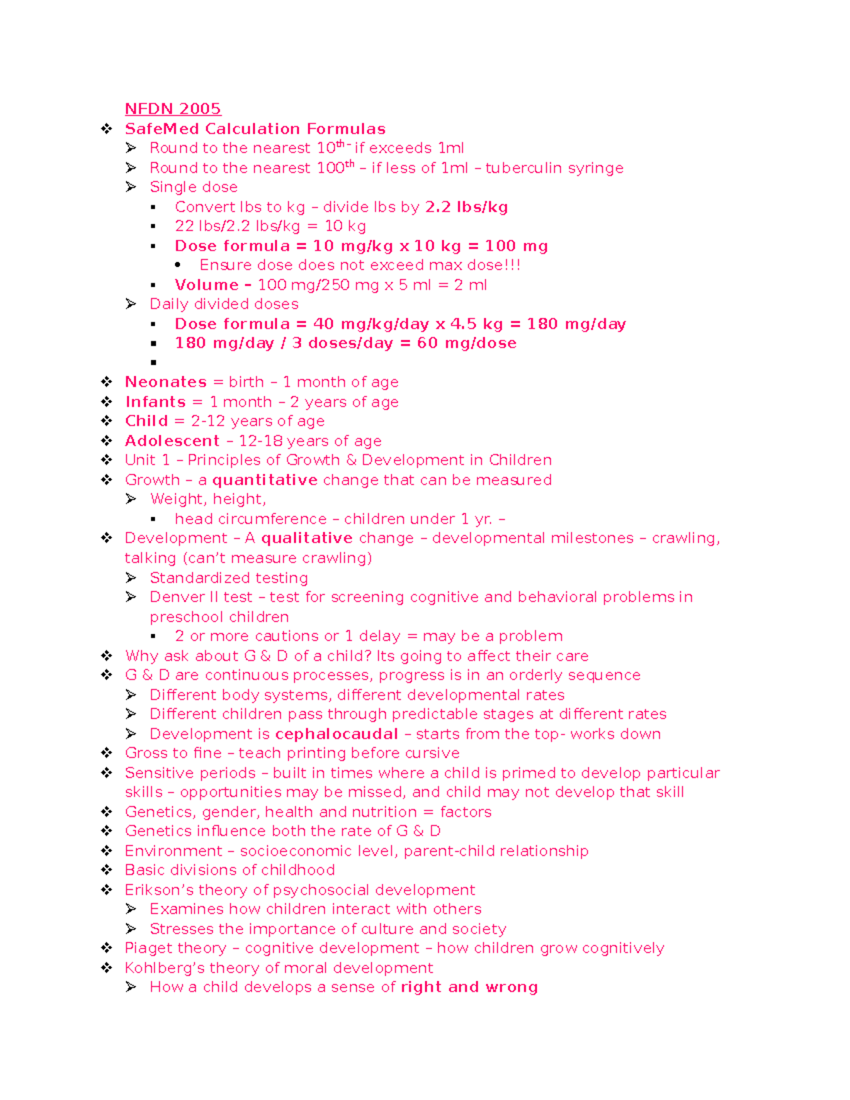 NFDN 2005 - Nursing Fundamentals 2005 - Maternity - 2019 - NFDN 2005 ...