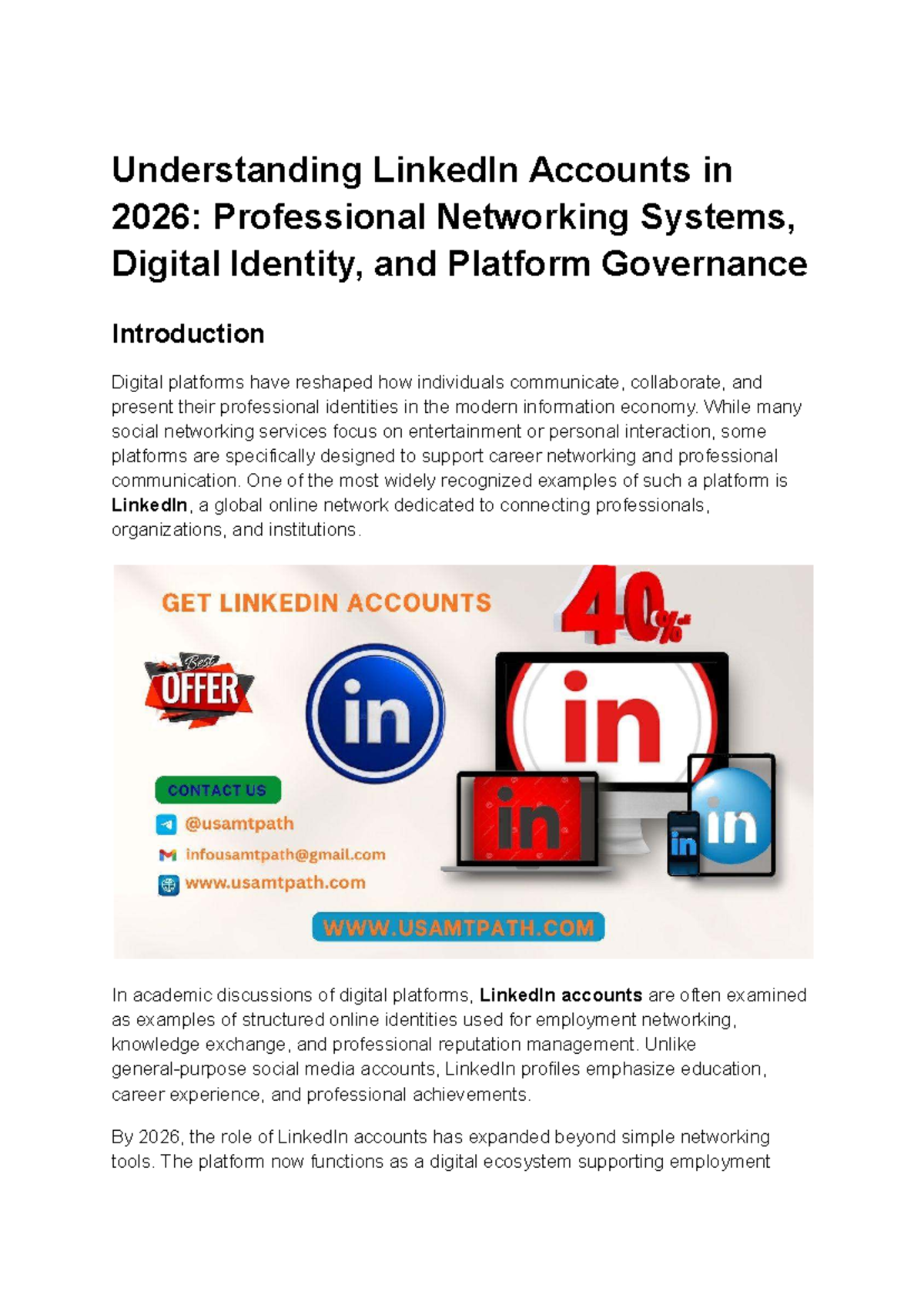 Creating a LinkedIn Professional Profile: A Step-by-Step Guide - Studocu