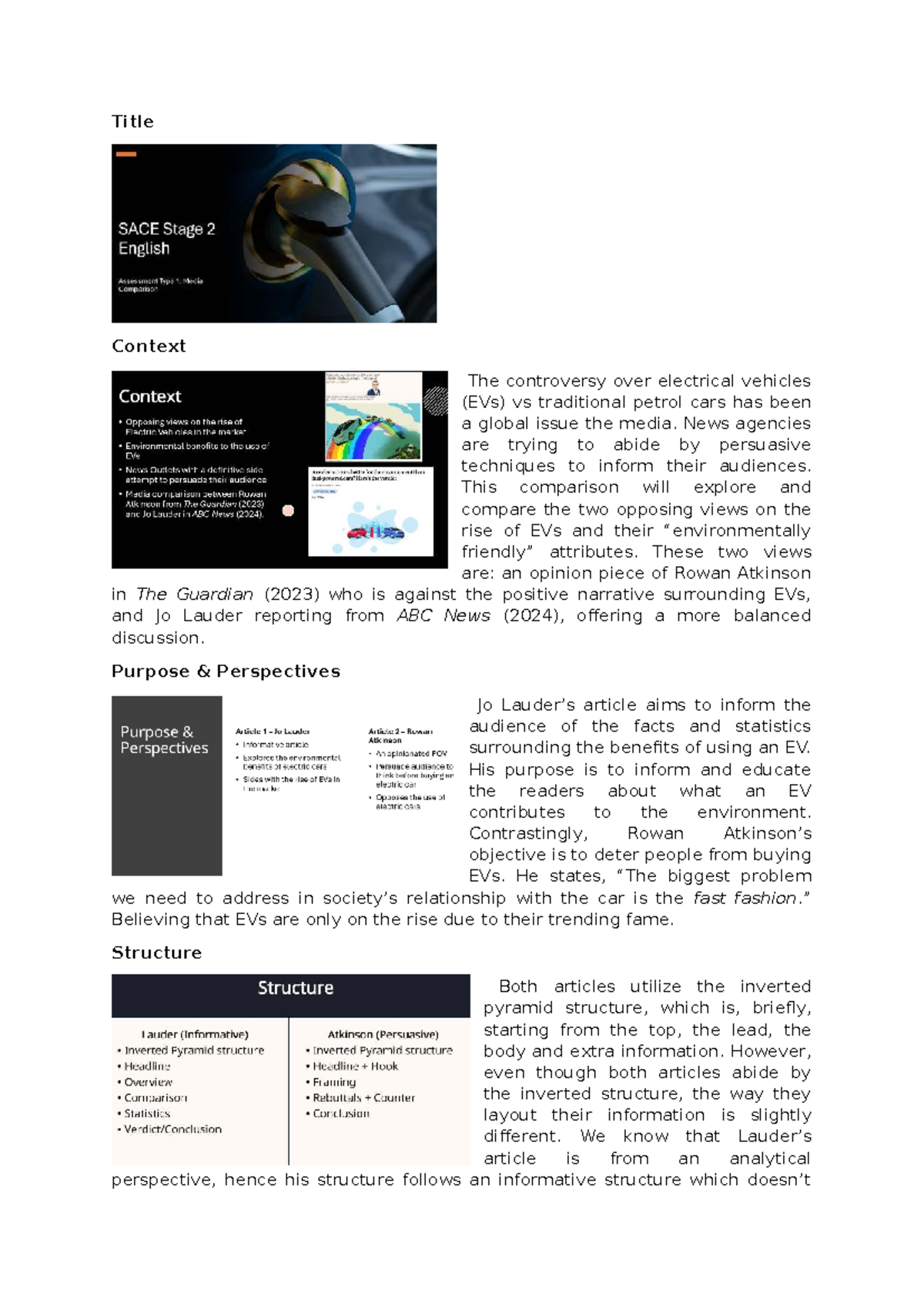 Comparative Analysis of EVs vs Petrol Cars: 2ESH20-AT1-Media Study ...