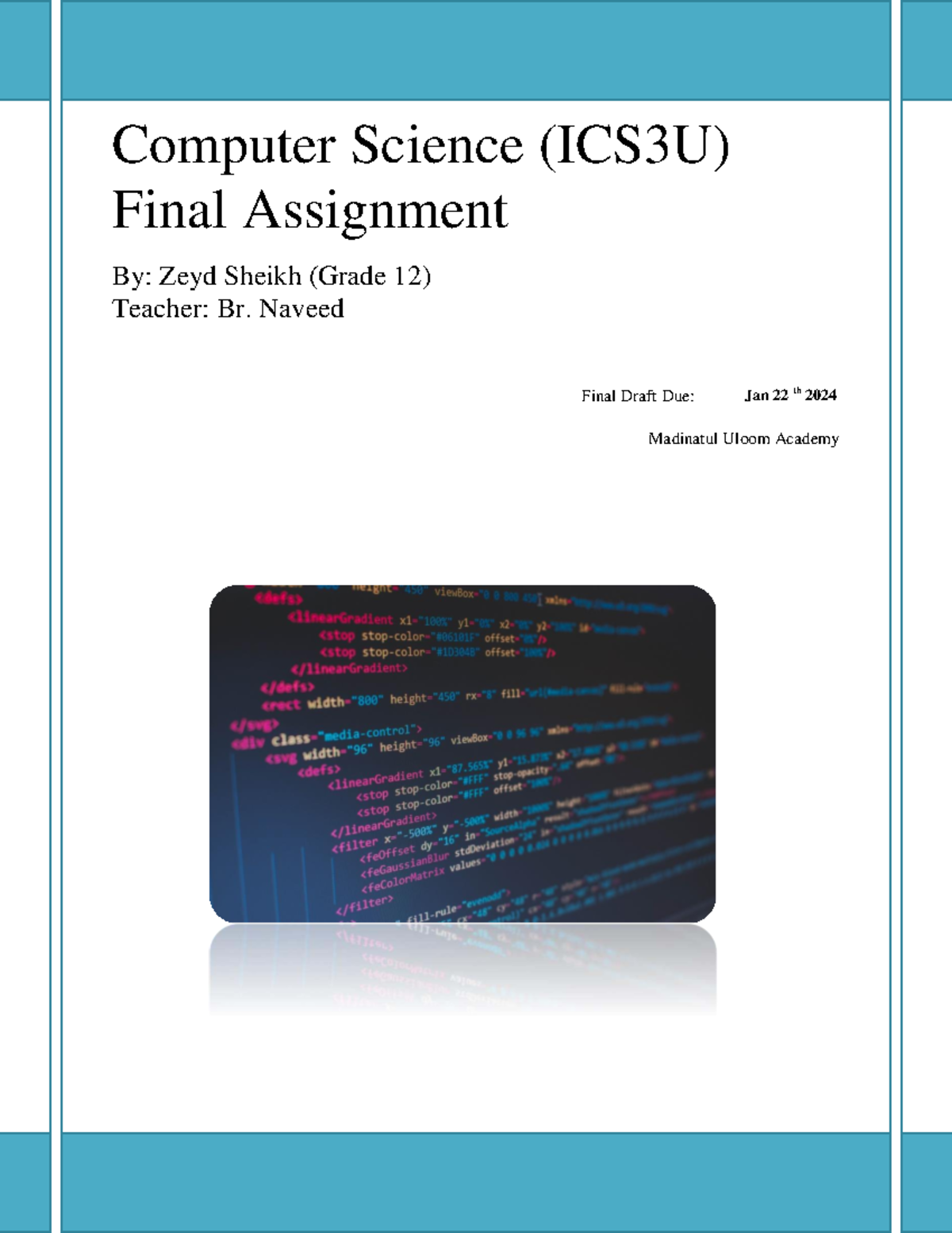 MUA ICS3U Final Assignment: Graphics Programming in C++ - Studocu