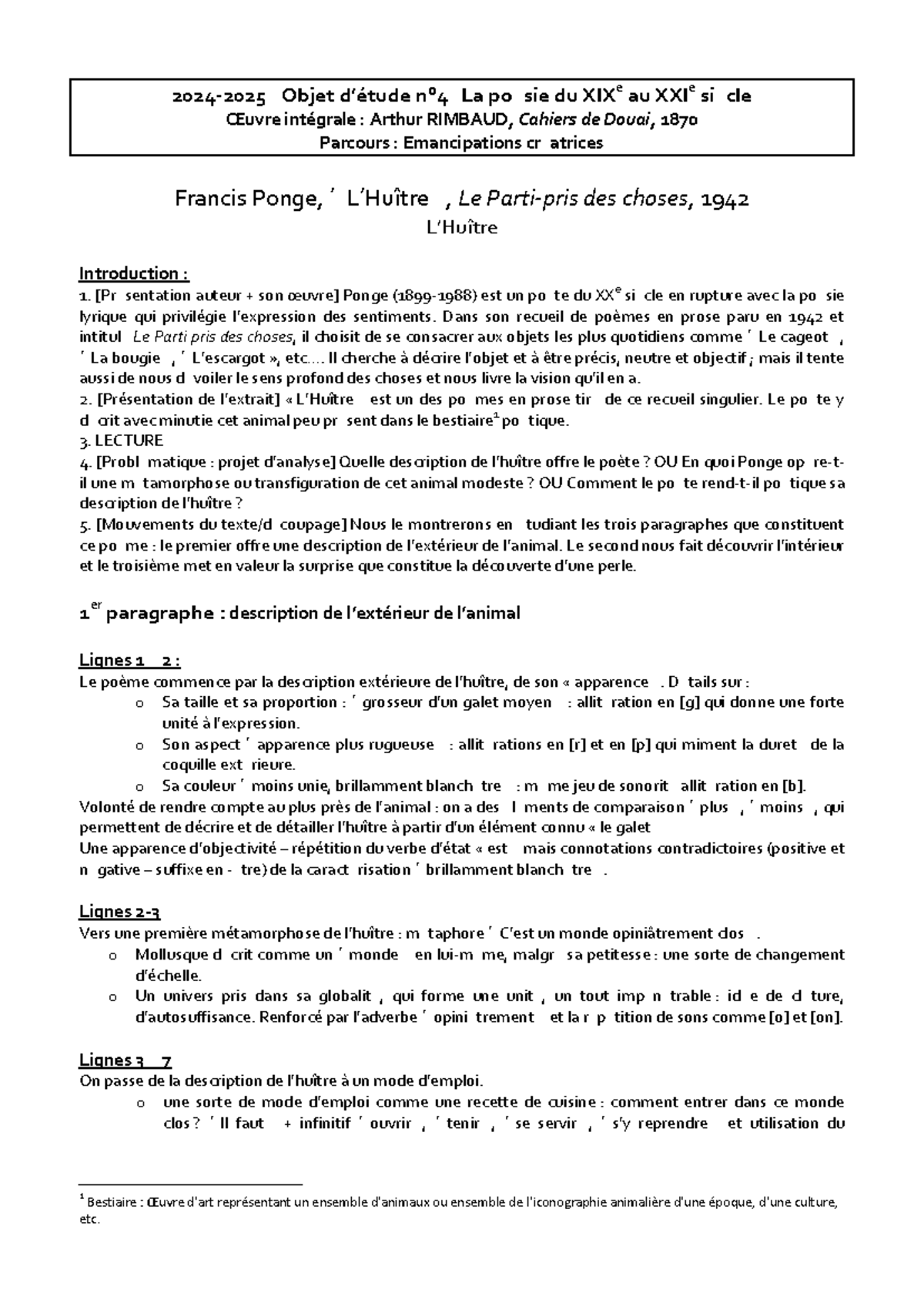 Analyse de 