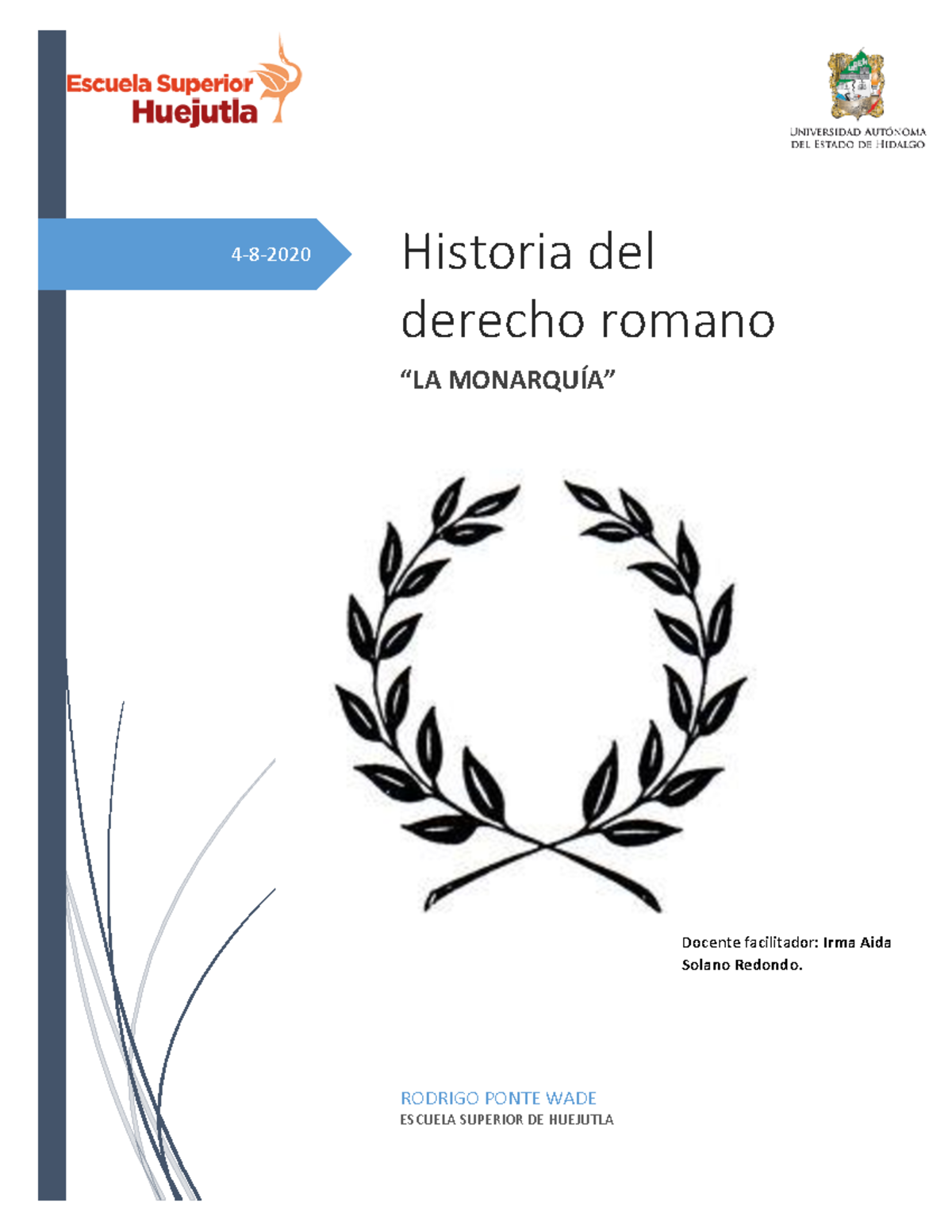 Resumen de la Monarquía en el Derecho Romano - Tema 1 (Derecho Romano) -  Studocu