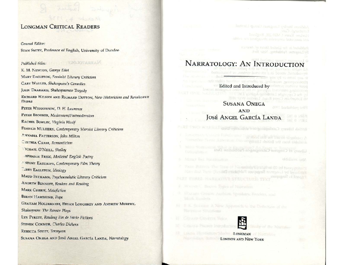 Final Exam Review Notes for Course XYZ 101: Narratology Insights - Studocu
