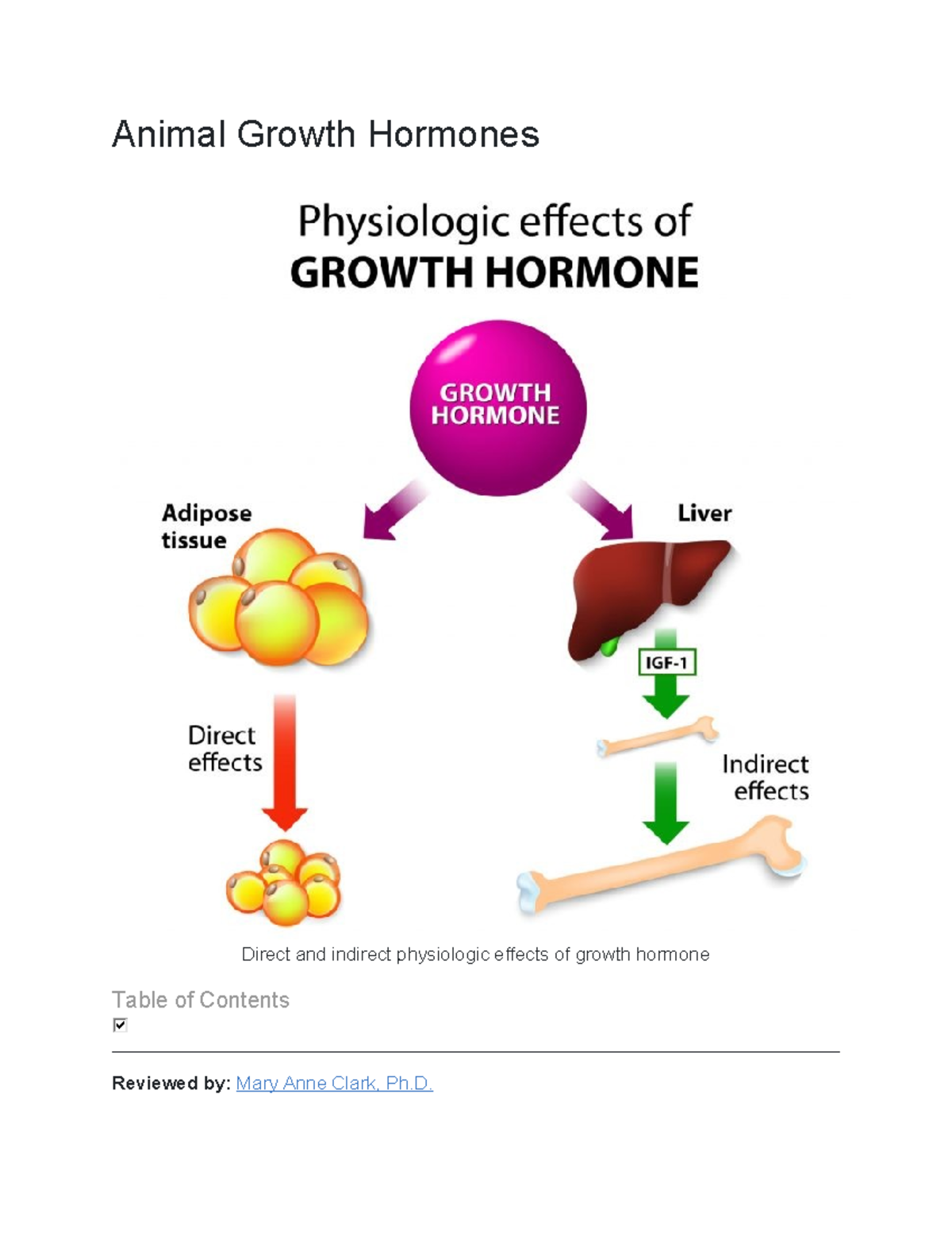 ANM 101: Overview of Animal Growth Hormones and Their Functions - Studocu