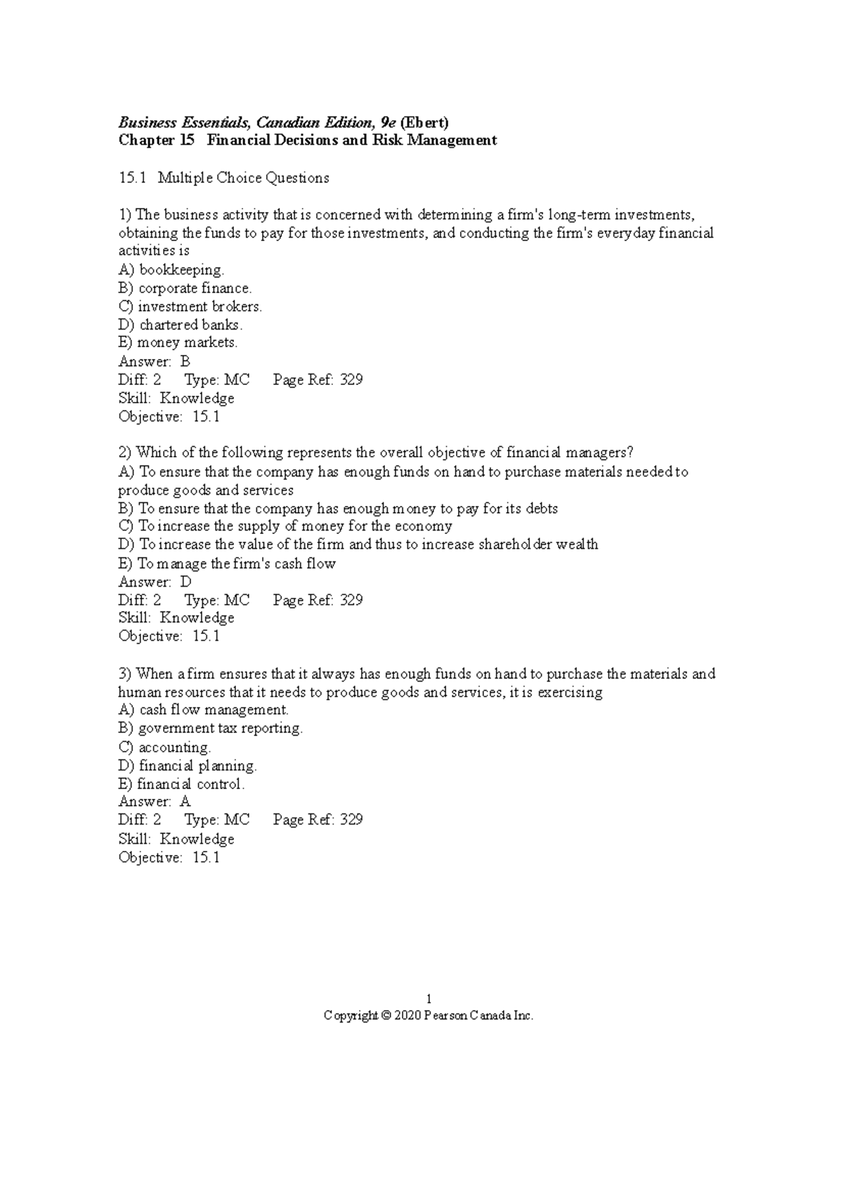 Chapter-15-busi-1110-final-exam-answer-key compress - Business Essentials, Canadian Edition, 9e ...