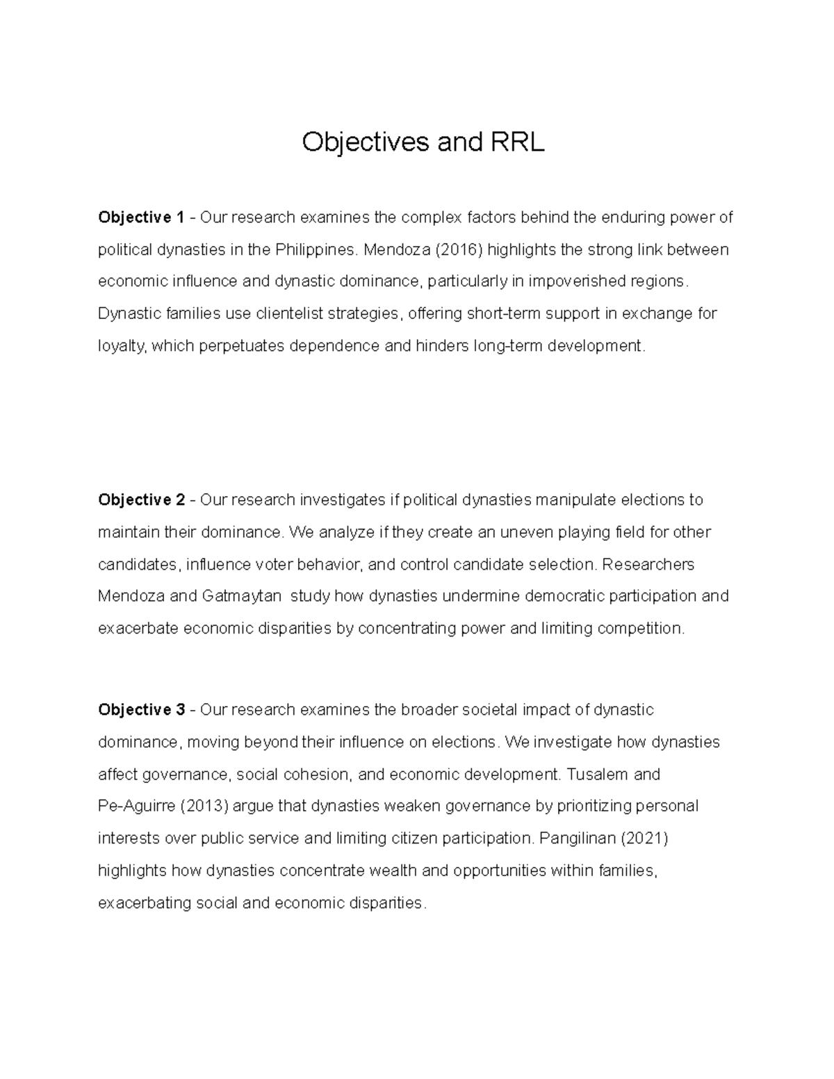 Inbound 8266371192771274934 - Objectives and RRL Objective 1 - Our ...