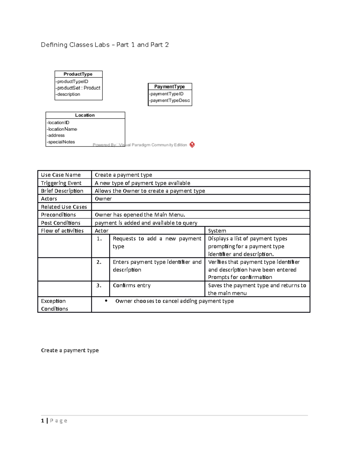 Defining Classes Lab (Holiday Store) - Part 2 Use Case Responses - Studocu