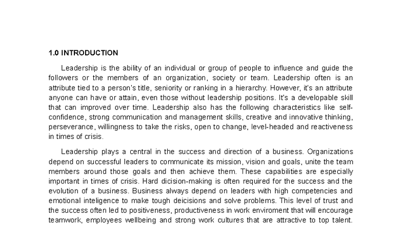 MGT420 - Leadership Insights: The Power of Positional and Personal ...