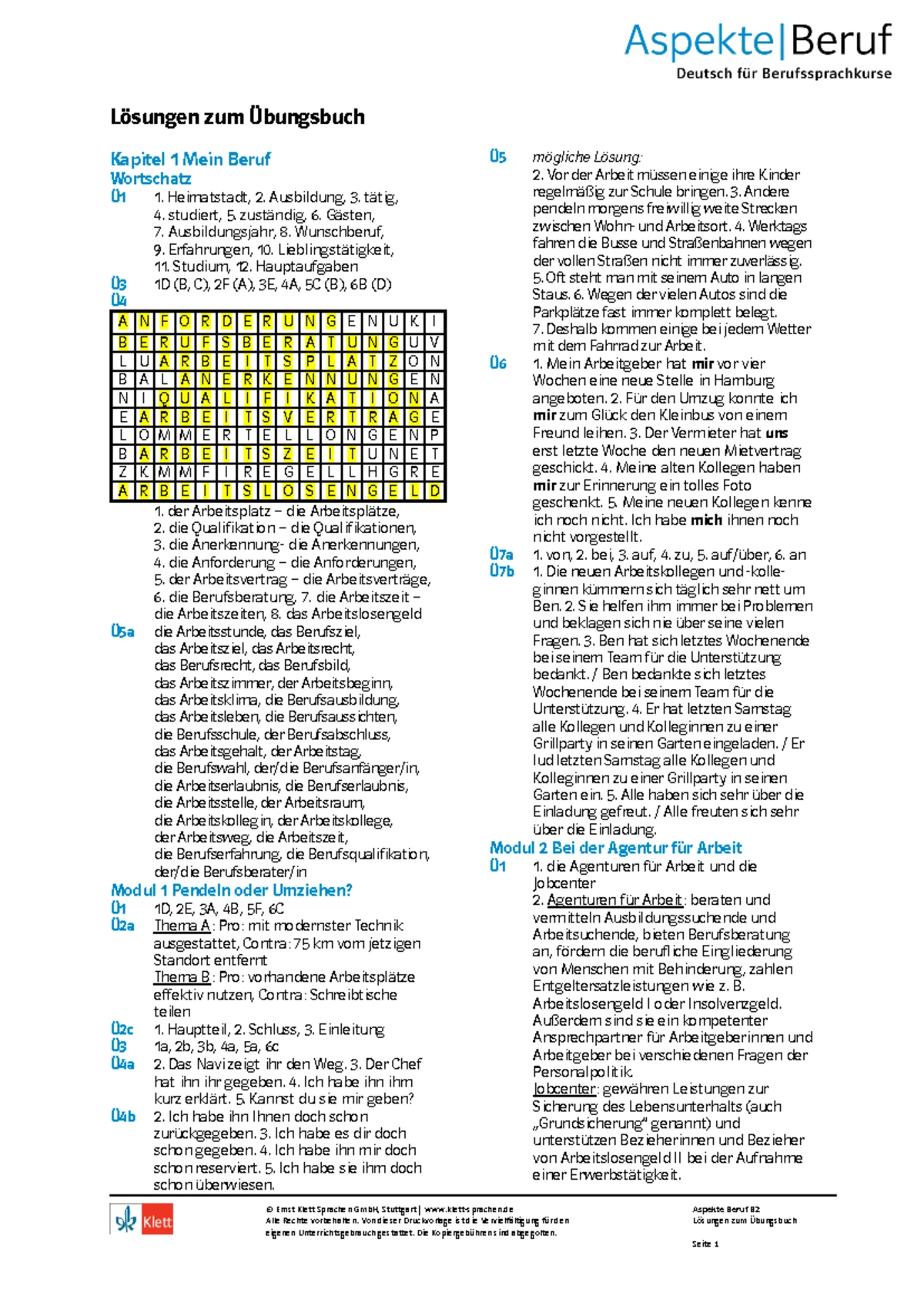 prüfungstraining deutsch test für den beruf b2 cornelsen pdf