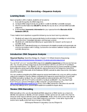 Understanding DNA Barcoding & Sequence Analysis: A Comprehensive Guide ...