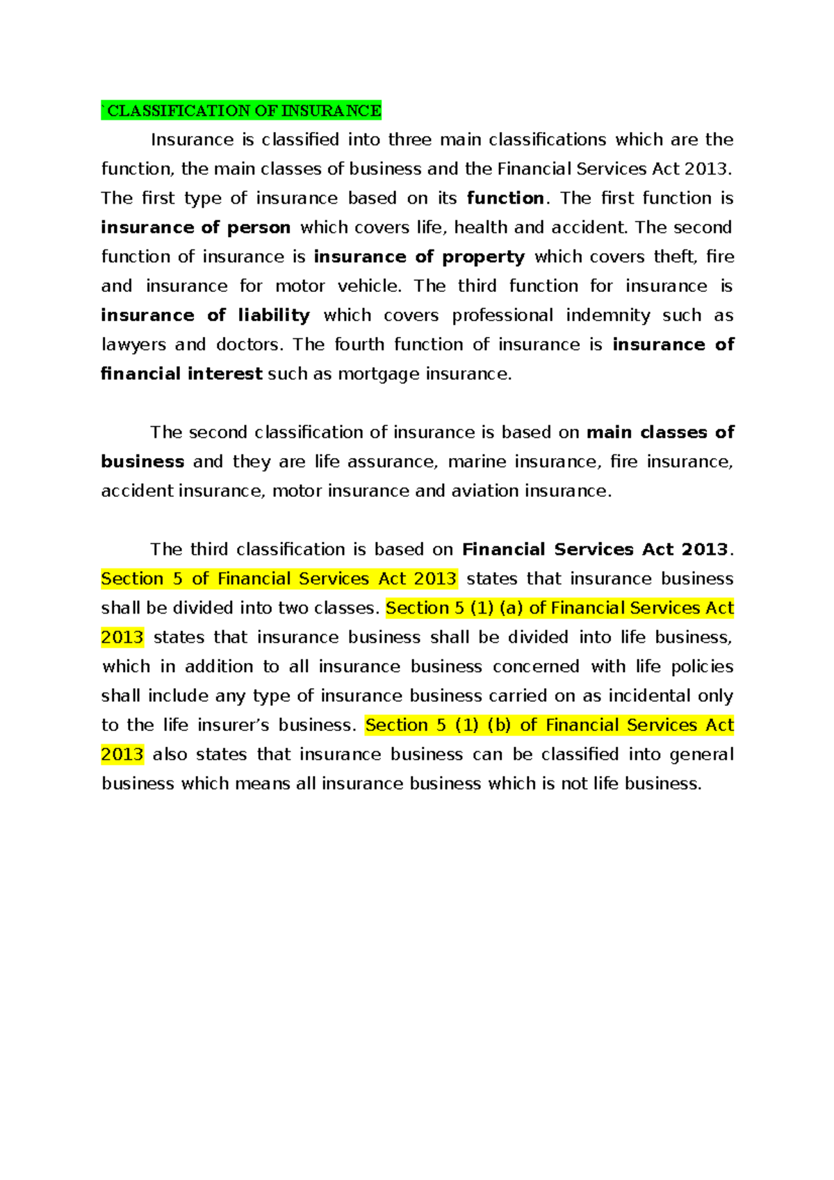 Chapter 3 - Insurance: Functions, Contracts & Principles Explained ...