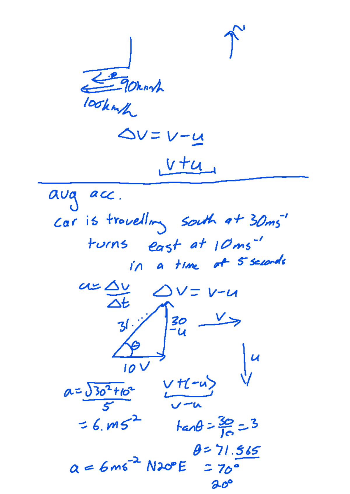 Leo Physics Notes 7-03: Acceleration and Velocity Analysis - Studocu