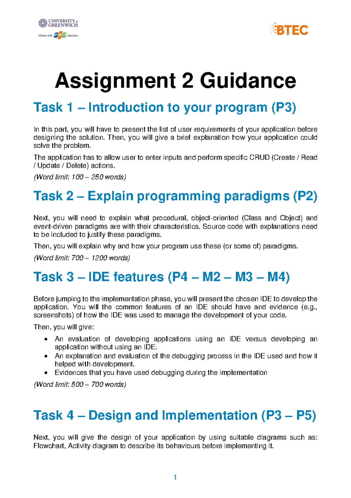 1 Unit 1 - Assignment 2 Guidance 20210910 - 1 Assignment 2 Guidance ...