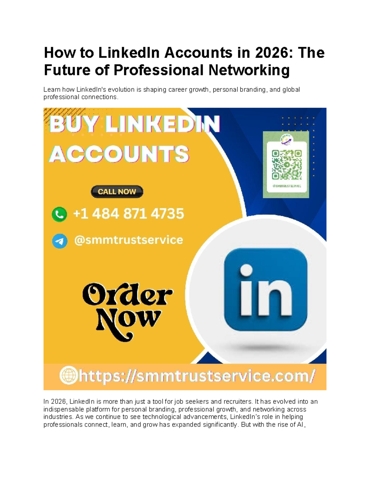 How to Optimize LinkedIn Accounts in 2026: Future Networking Insights ...