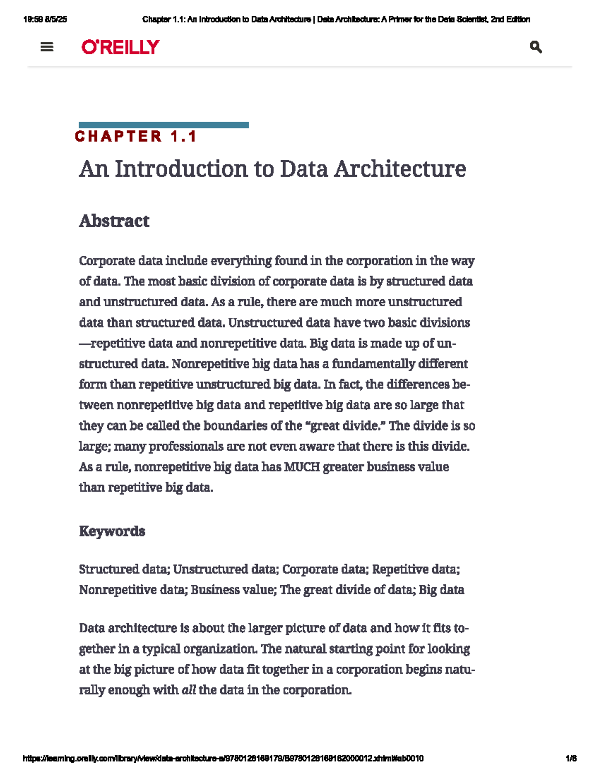 19:59 Chapter 1.1: Understanding Data Architecture Fundamentals - Studocu