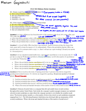 STAT 201 - Intro To Business Statistics - Studocu