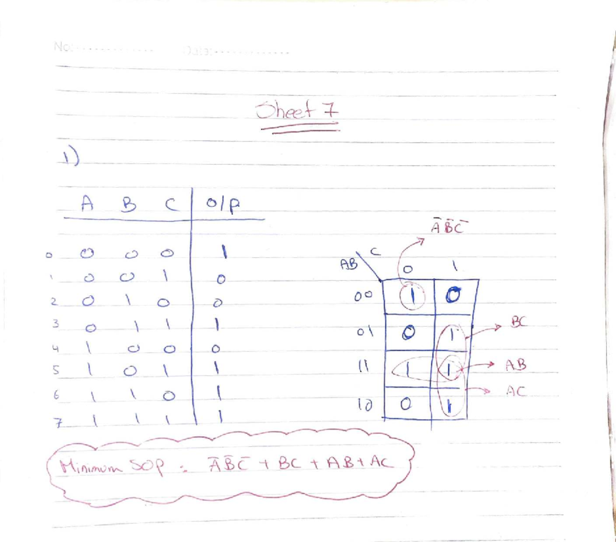 Answer Sheet 7 for Course Code: [Insert Course Code Here] - Studocu