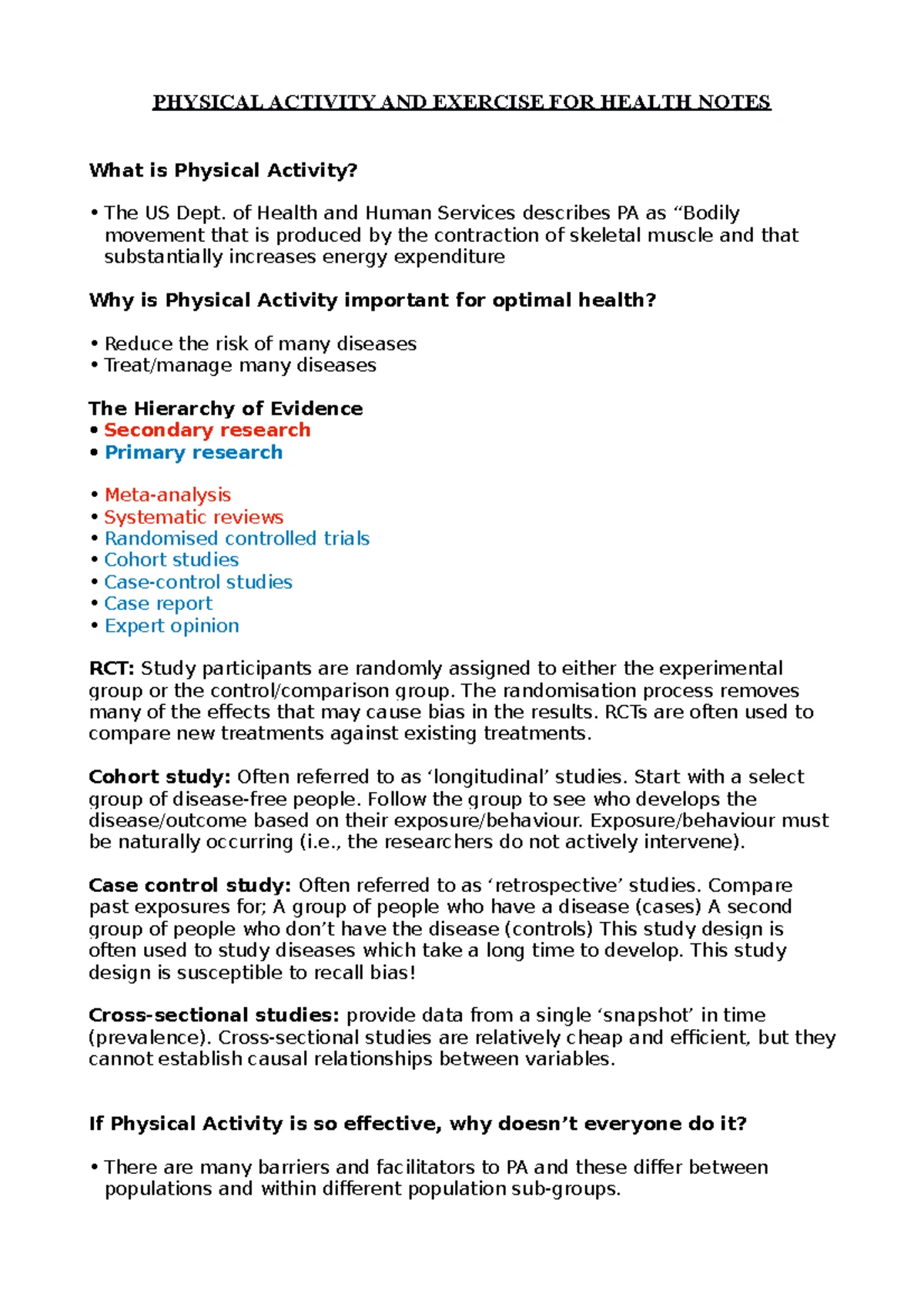 AT2 Physical Activity Report Plan: Strategies for Health Improvement ...