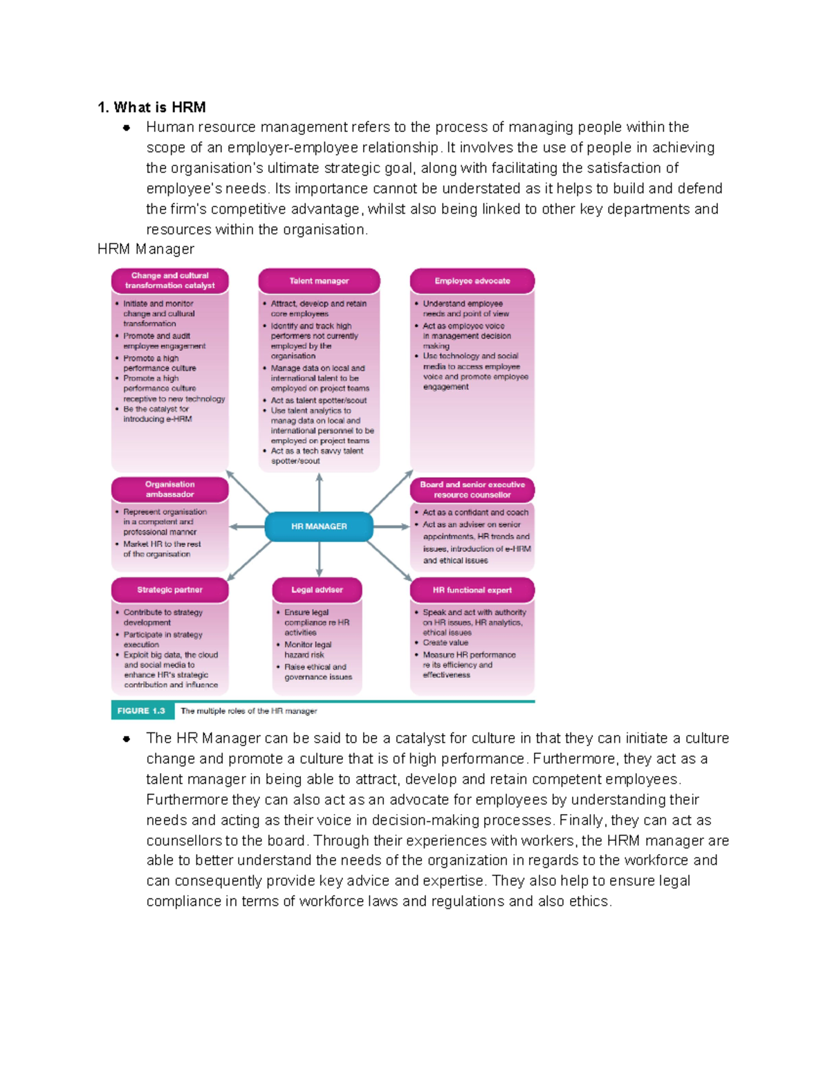 HRM 101 Final Exam Notes: Summary of International HRM Concepts - Studocu