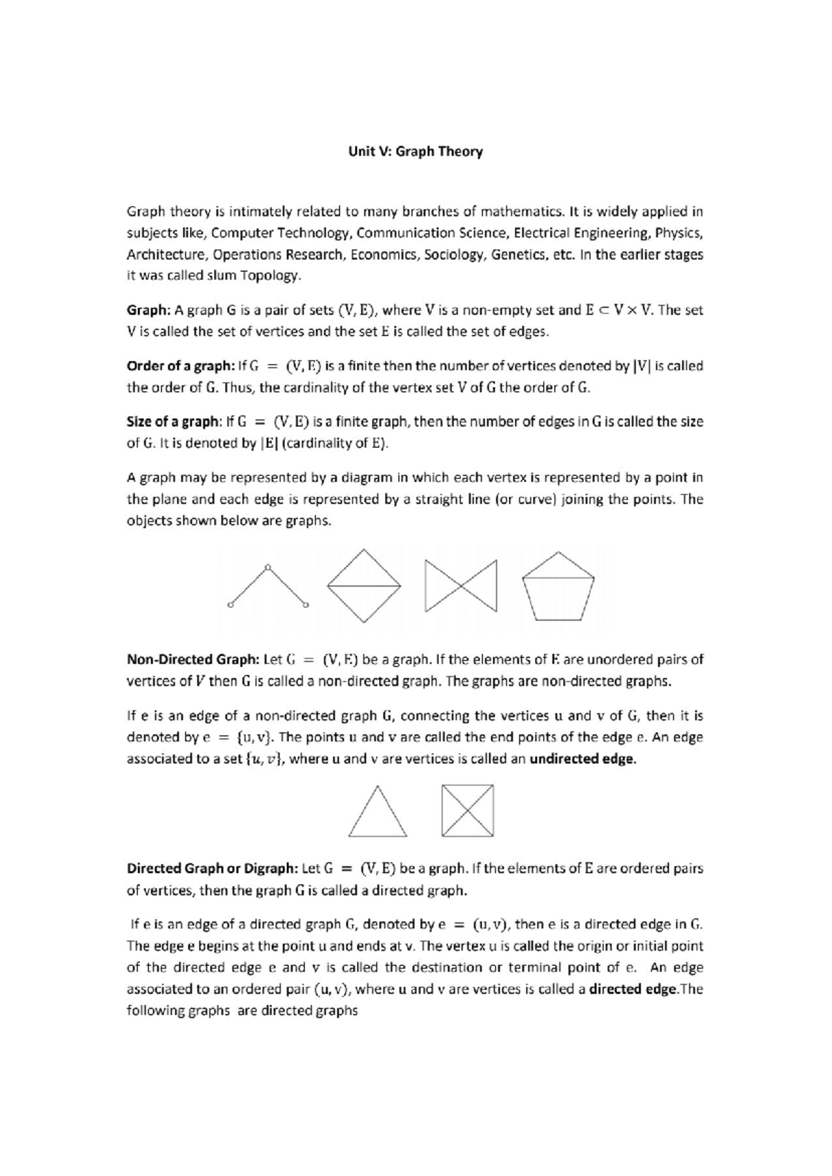 6.graph theory - complete notes,perfect explanation with exam oriented ...