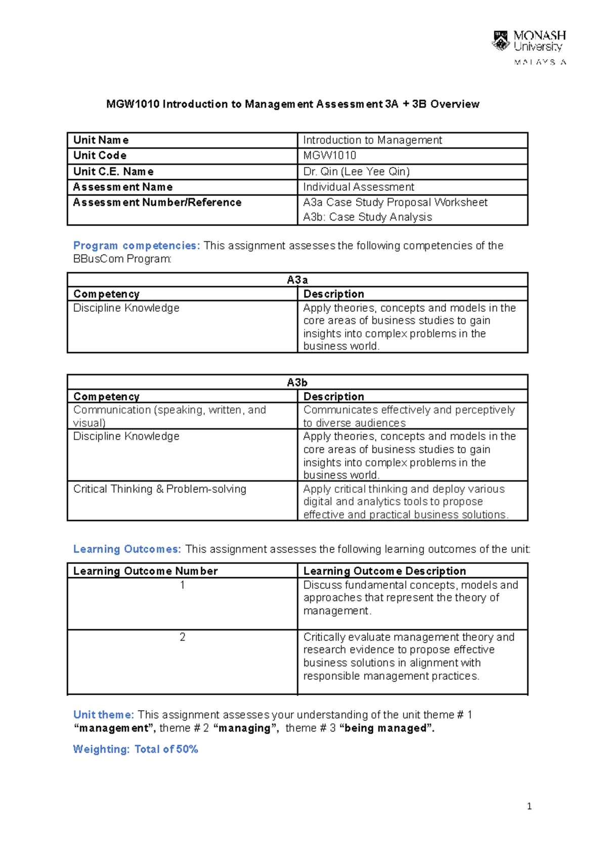 Assessment 3A+B MGW1010: DEI in Tesla's Entry into Malaysia Case Study ...