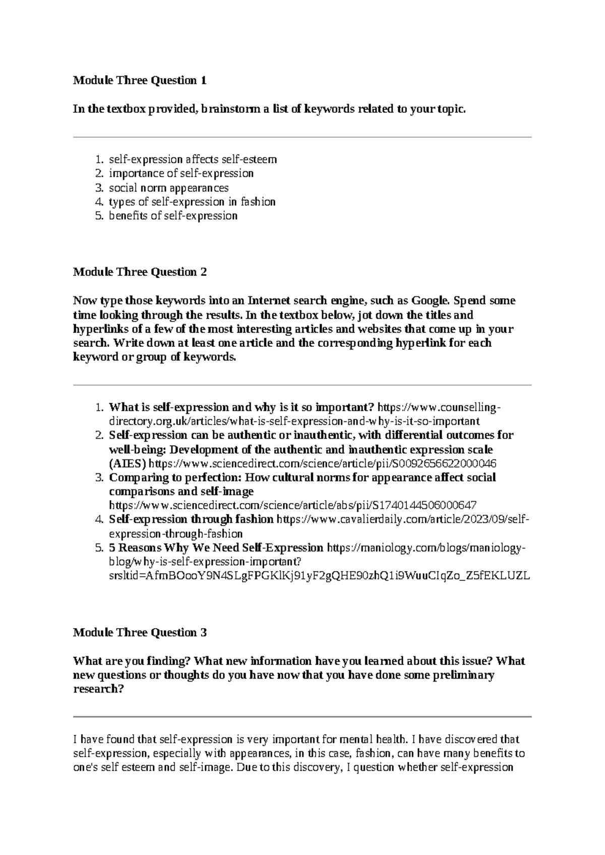 SCS 200 Applied Social Sciences - Module Three Question 1 In the ...
