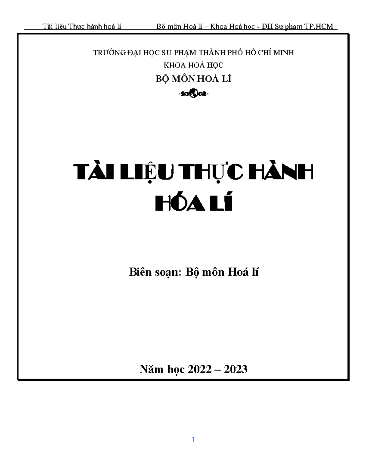 Thhl khtn - ... - ####### TRƯỜNG ĐẠI HỌC SƯ PHẠM THÀNH PHỐ HỒ CHÍ MINH ...