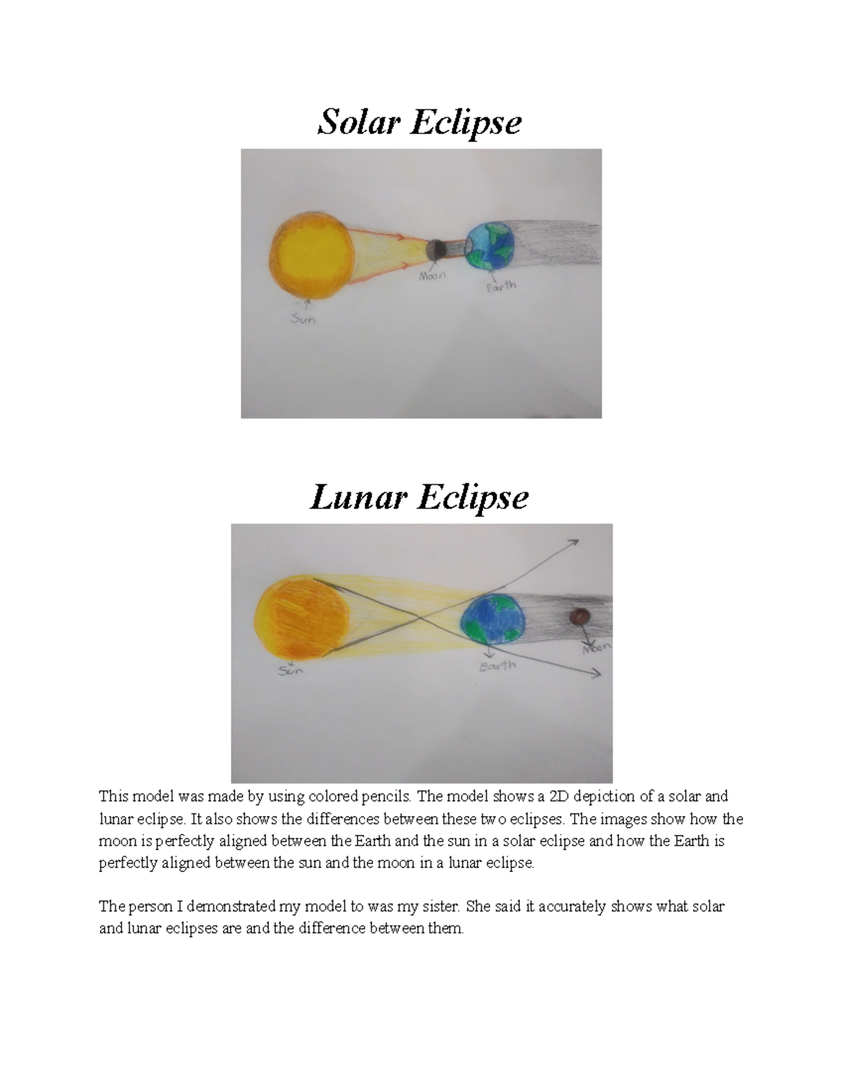 6.04 Eclipses and moon phases - Solar Eclipse Lunar Eclipse This model ...