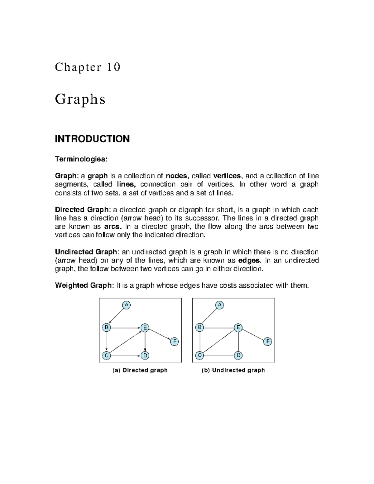 151132 Chapter 10 - Graphs Lecture Notes & Key Concepts - Studocu