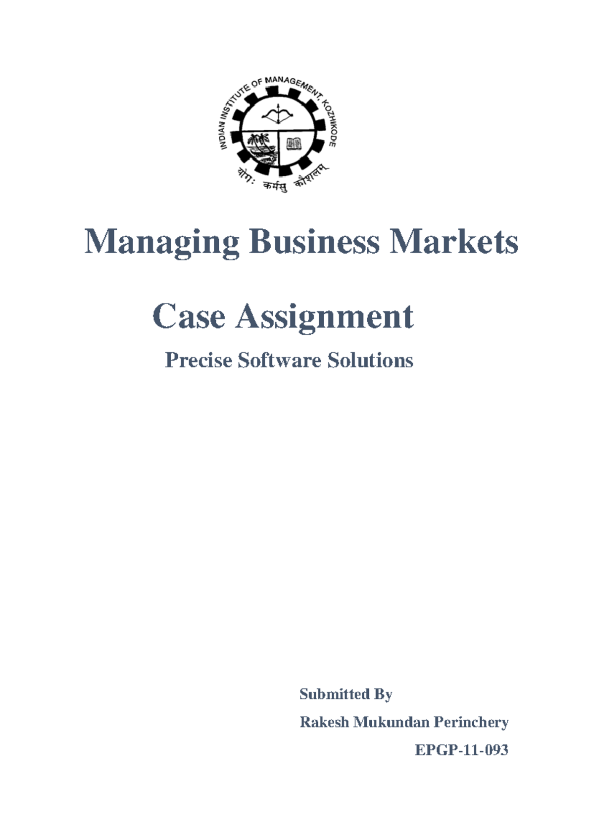 Precise Software Solutions-Case Submission - Warning: TT: undefined ...