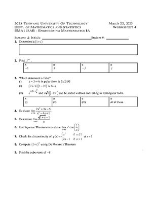WR2 Memo 2025 - It is a memo for semester test 2 - QUESTION 1 [12] For ...