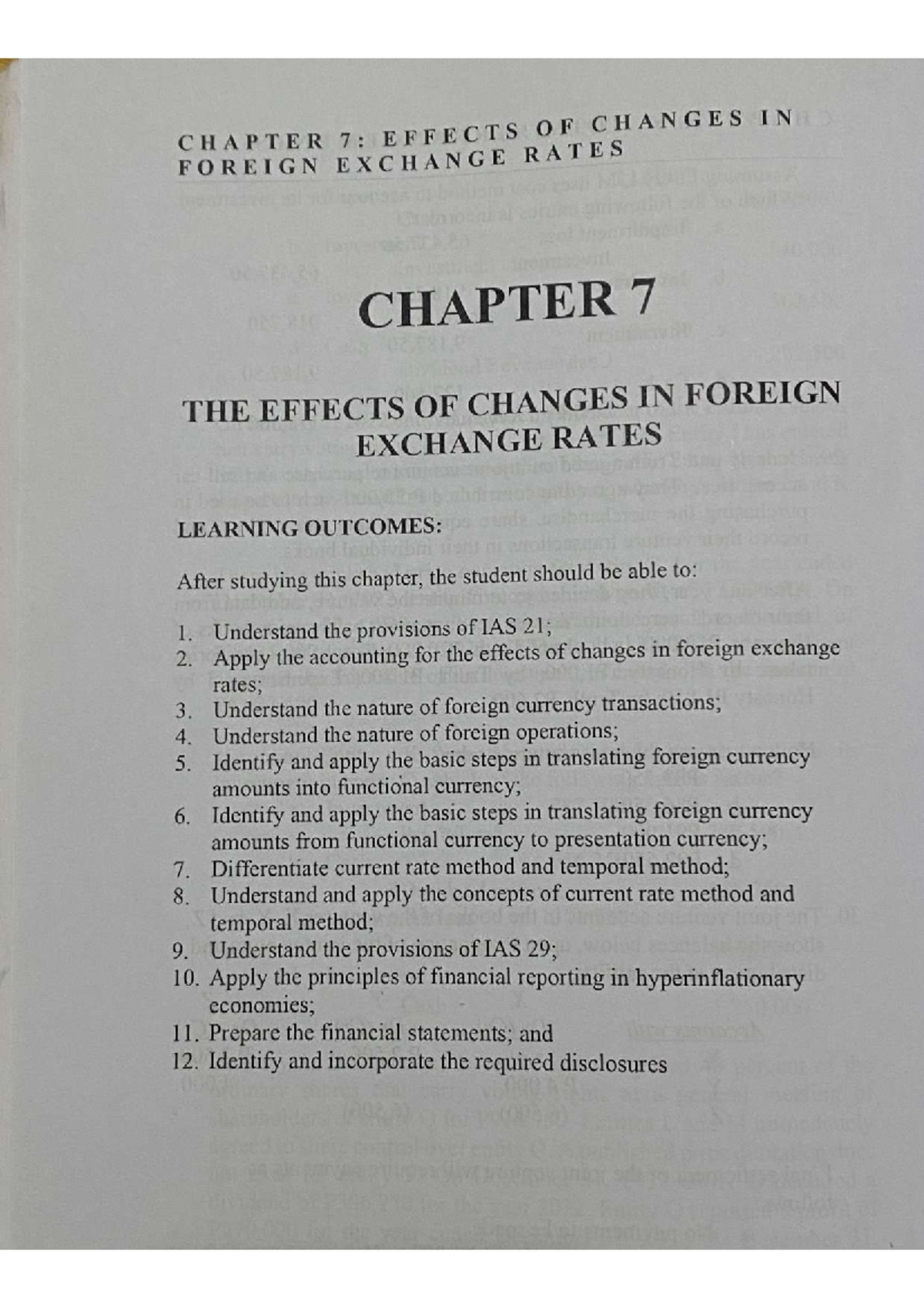 Chapter 7: Effects of Changes in Foreign Exchange Rates (IAS 21) - Studocu