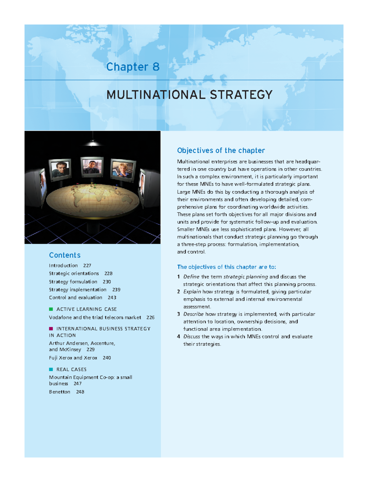 Multinational Strategy in Organizations: Course Code MGT 302 Overview ...