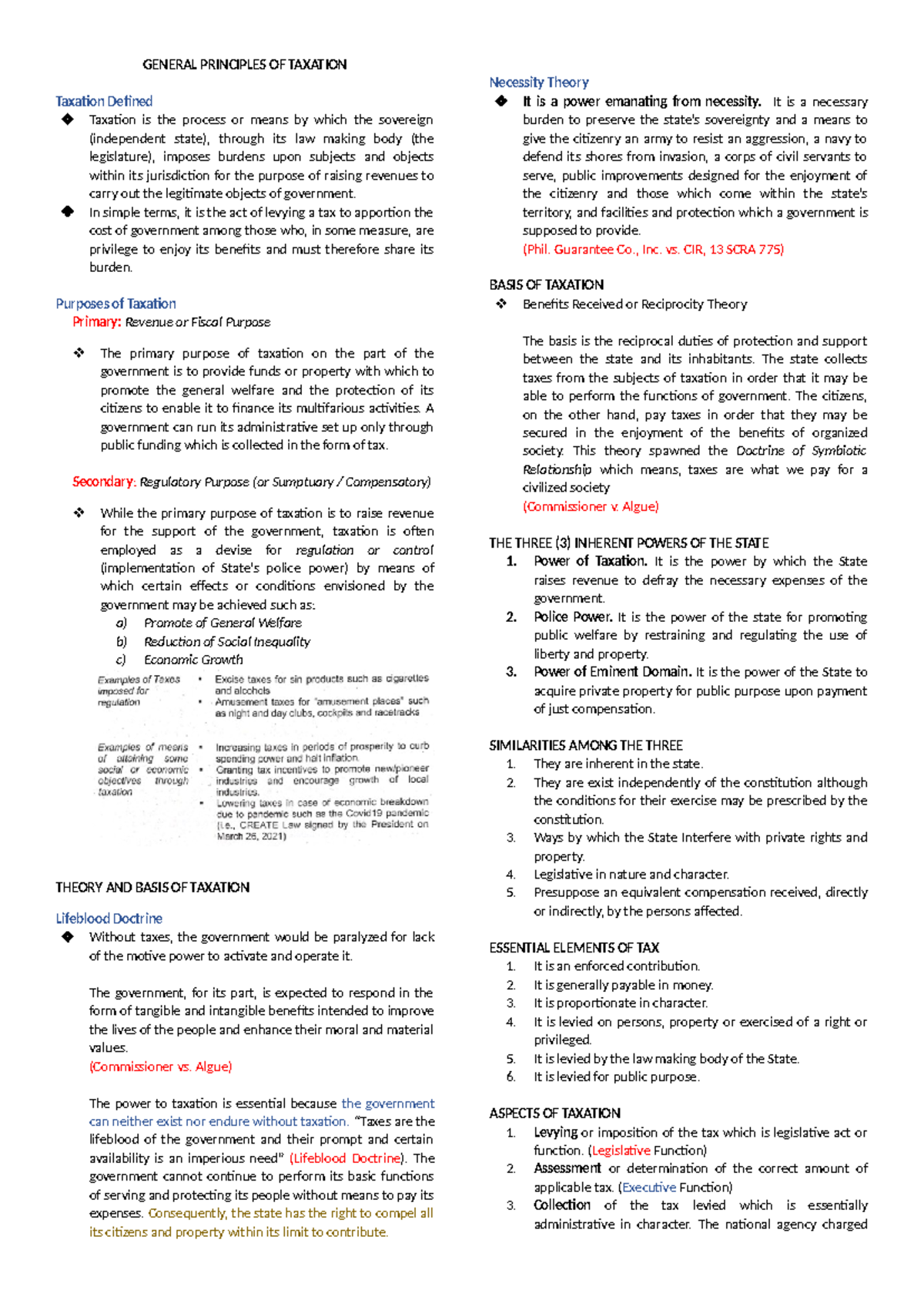 General Principles of Taxation: Key Concepts and Theories Explained ...