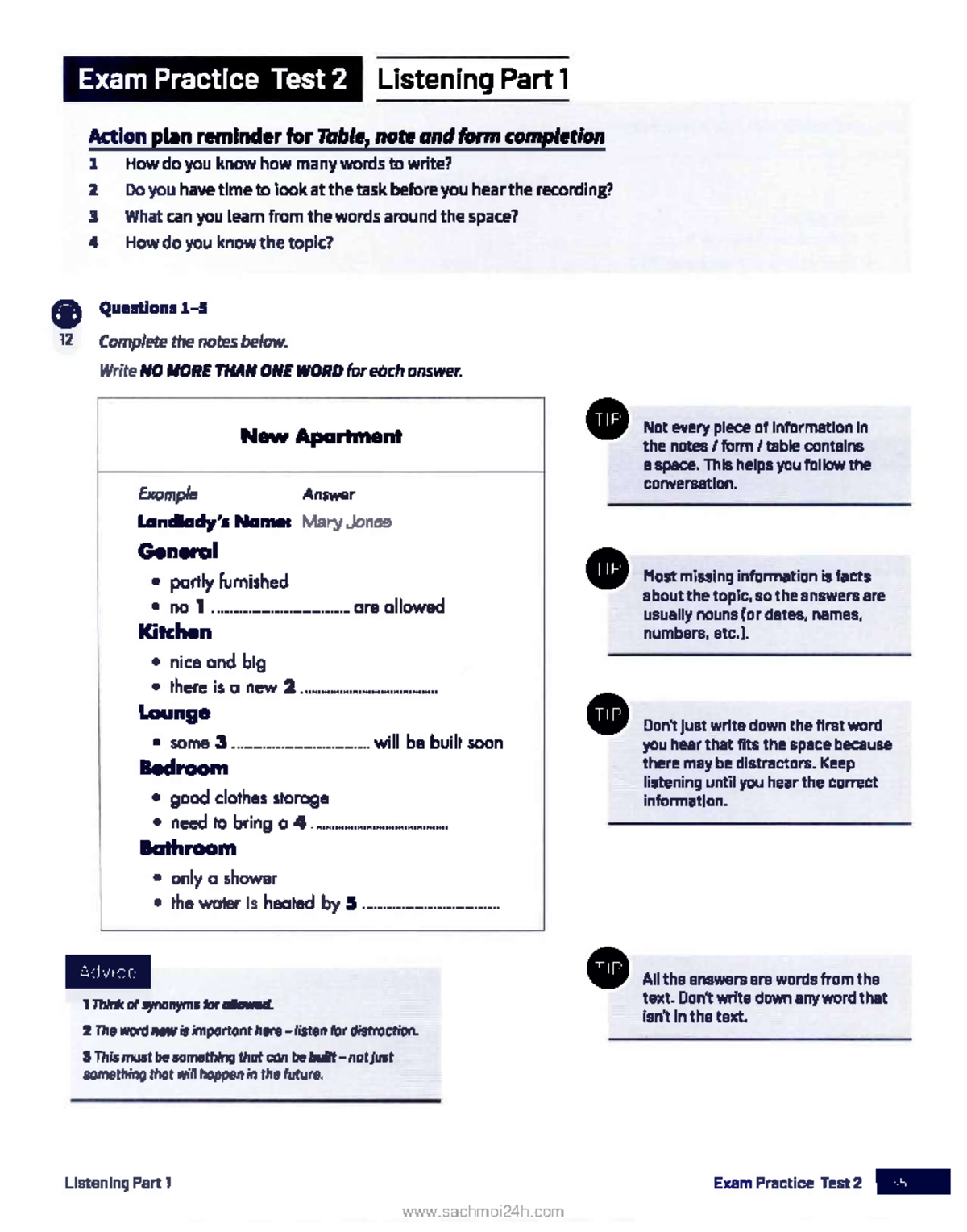 IELTS Trainer 2 Academic Exam Practice Test 2 Listening & Reading Guide ...