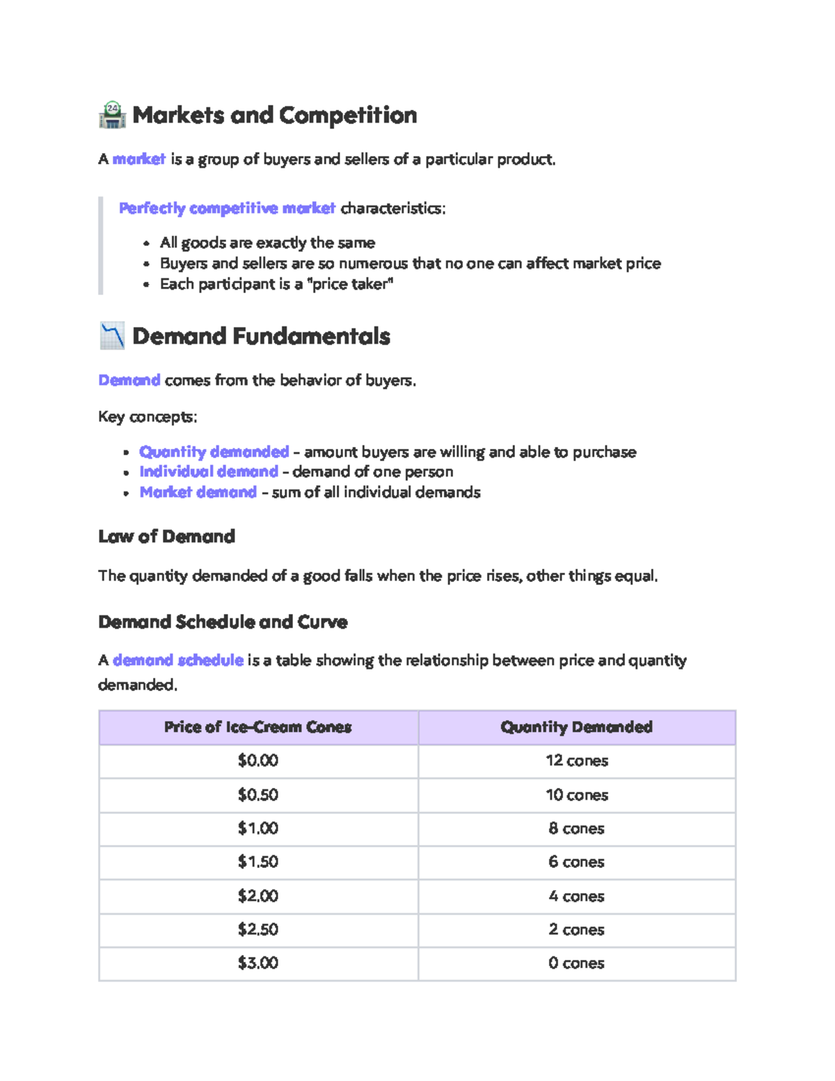 Markets, Demand, Supply, and Equilibrium Essentials (ECO 101) - Studocu