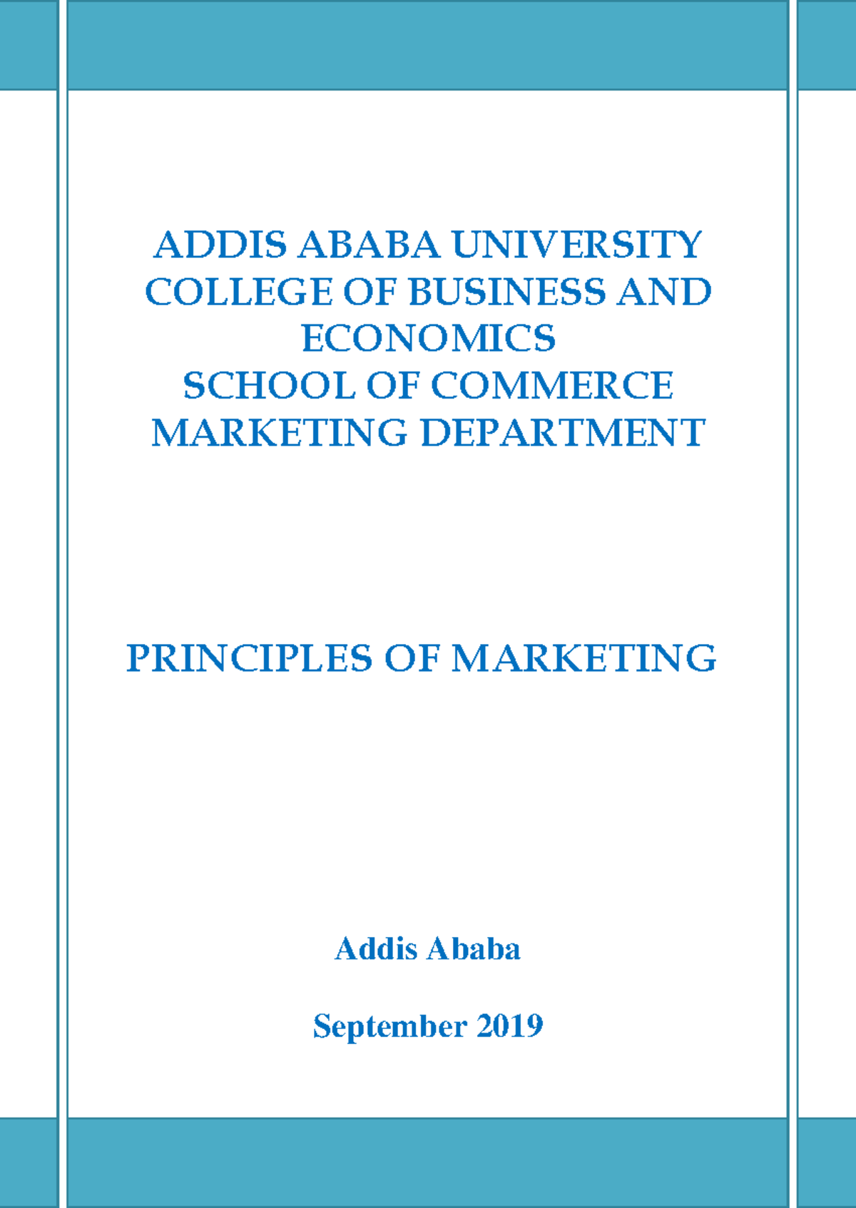 Principles of Marketing (MKT 101) - Comprehensive Study Guide - Studocu
