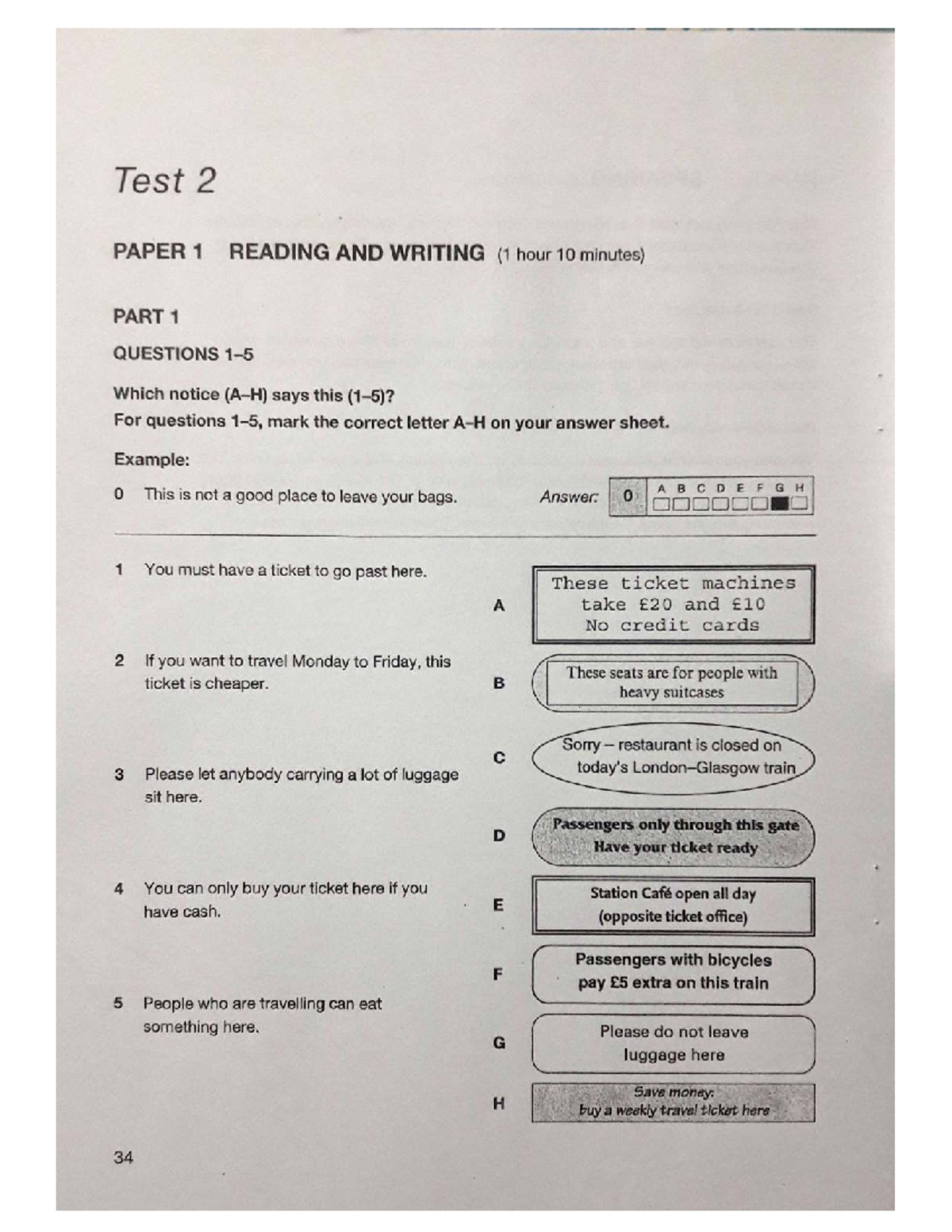 A2-TEST5 - Reading and Writing Practice for Test 2 (1 hour 10 min ...