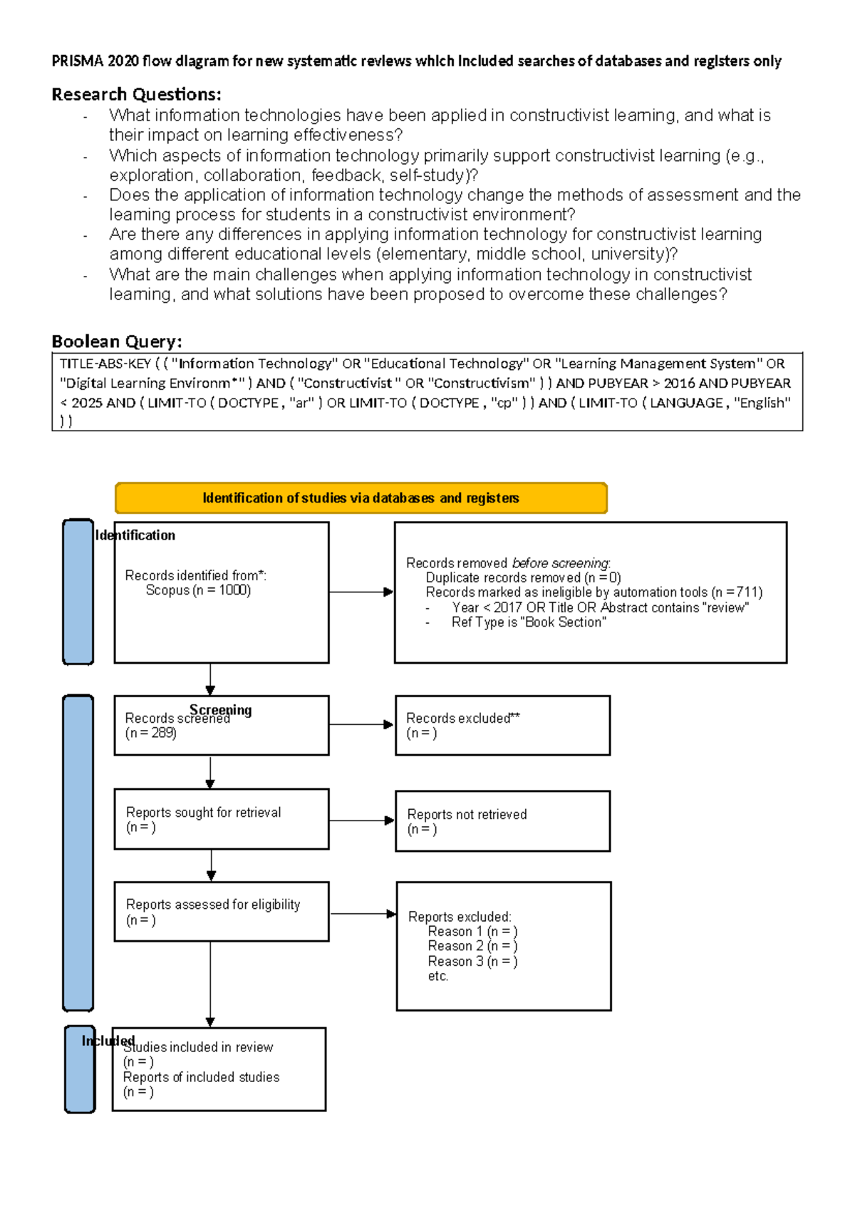 Prisma 2020 flow diagram new SRs v1 - PRISMA 2020 flow diagram for new ...