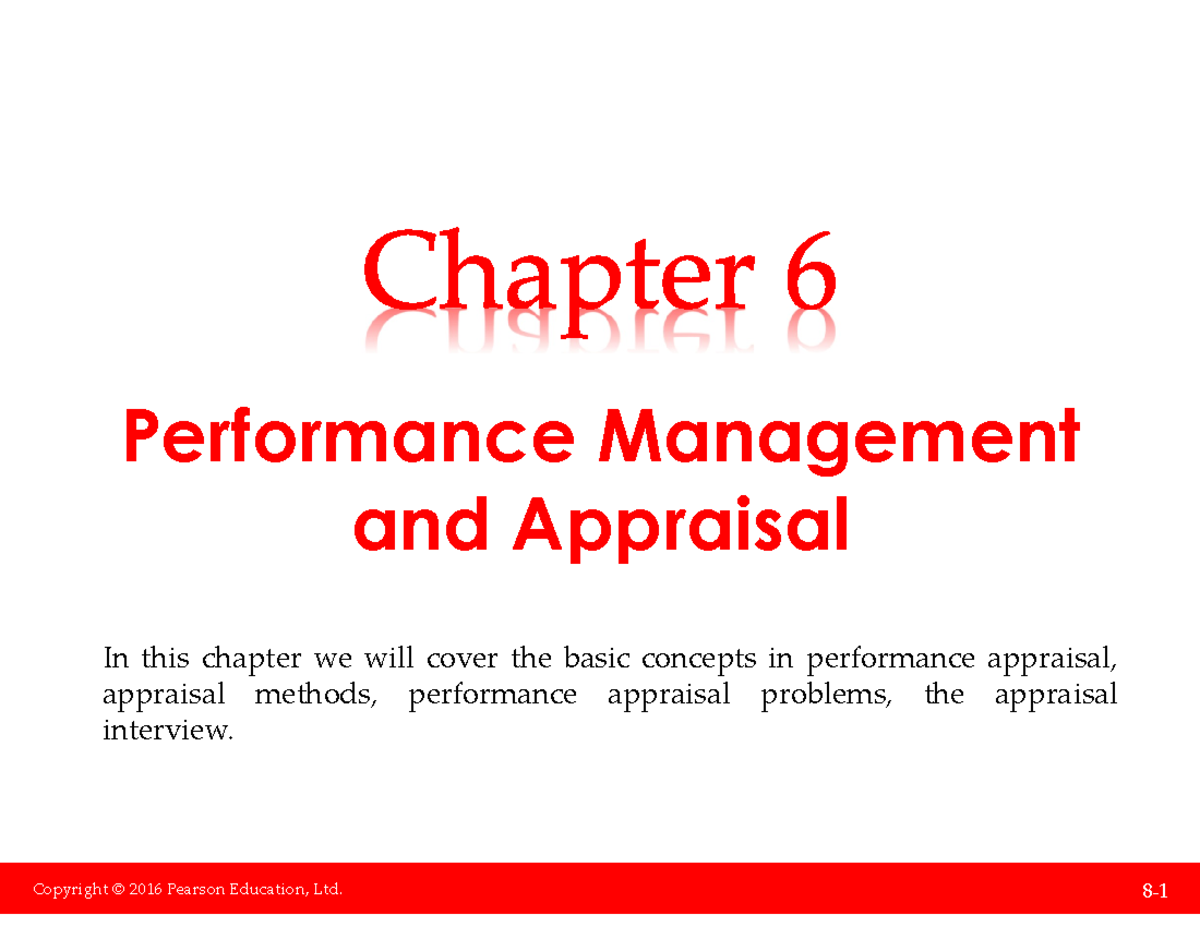 HRM 101: Performance Management & Appraisal Overview - Studocu