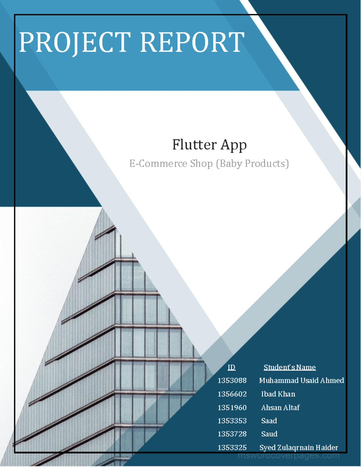 Flutter E-Commerce App Project Report - CS101 Final Project - Studocu