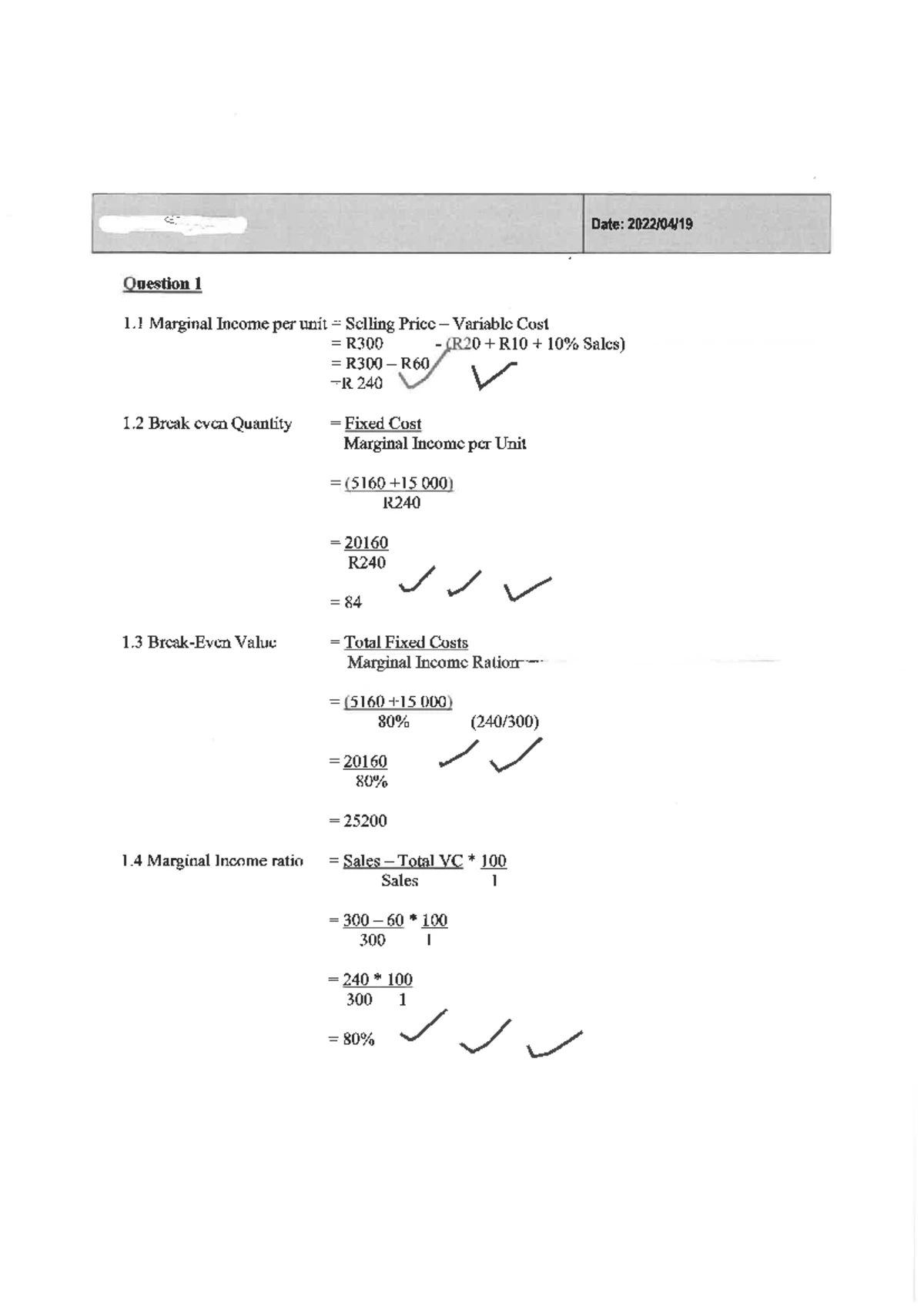 Case Study: Cost & Management Accounting (MGT 2A) - ABC Ltd Analysis ...