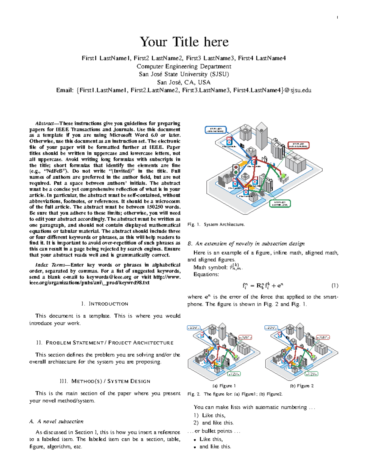 IEEE Formatting Guidelines for Computer Engineering Papers - Studocu