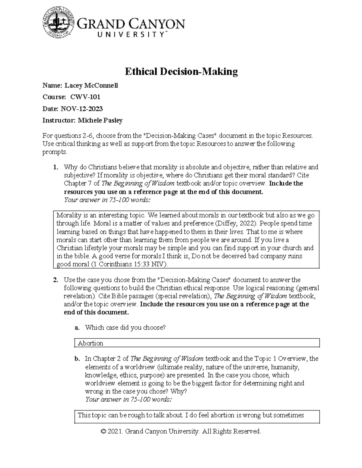 CWV 101 301 RS T3Study Guide Online - Topic 3 Study Guide This study ...