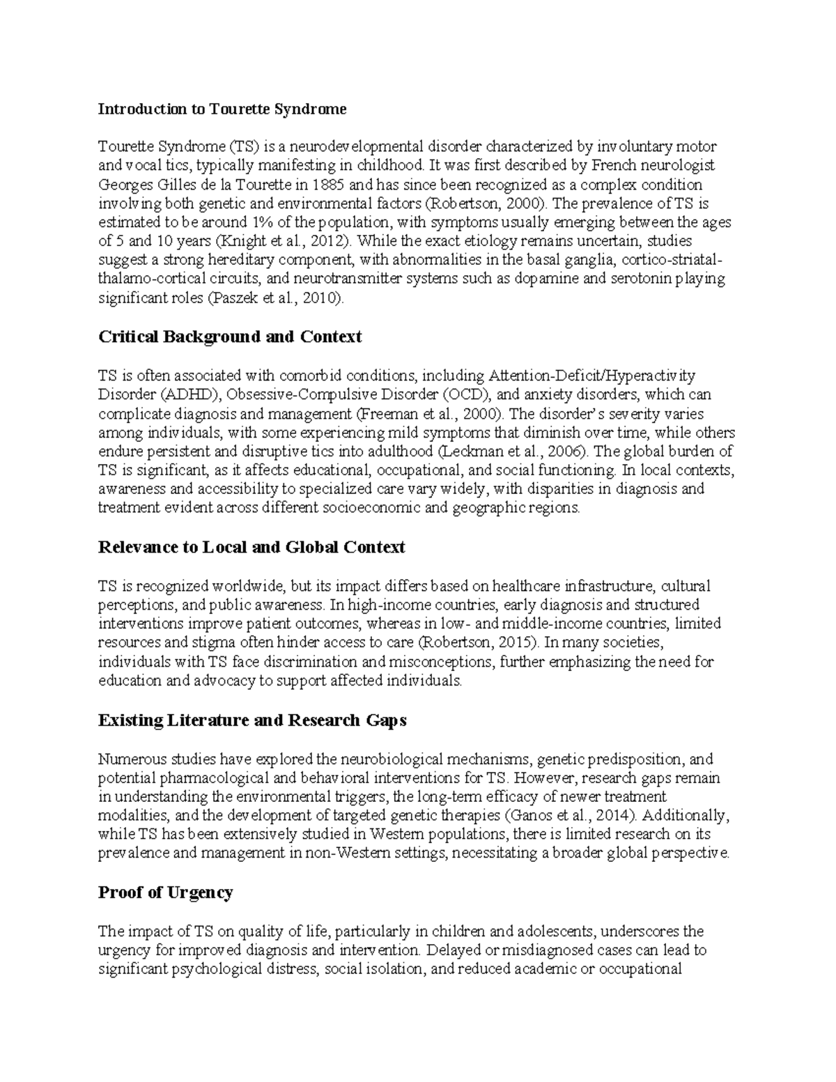 Curated visual reference: Thumb Turrets Disease Reference: Introduction To Tourette Syndrome Overview And Implications