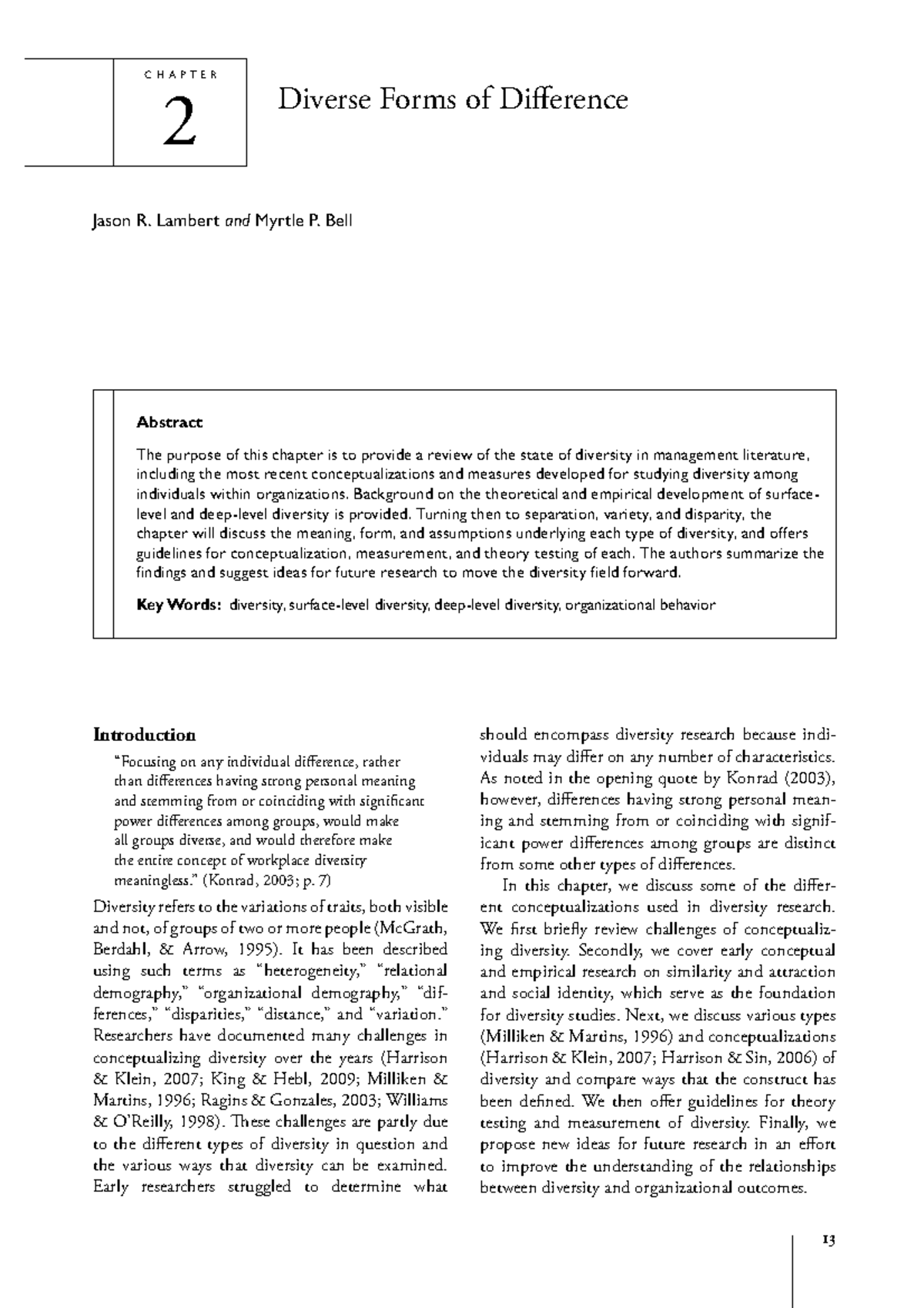 Diverse Forms of Difference: Insights from Chapter 2 (MGMT 101) - Studocu