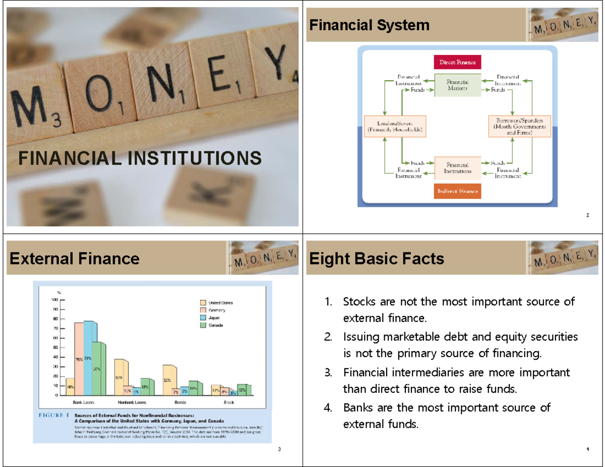 Lecture 3 - Financial Institutions: Key Insights on External Finance ...