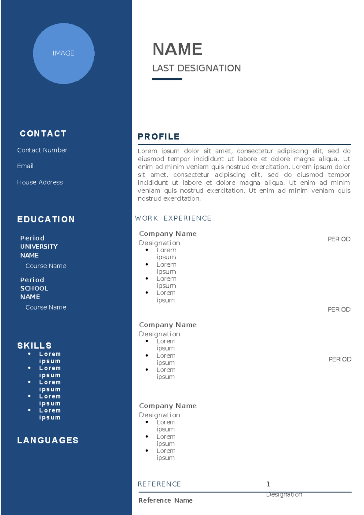 Resume Template - Professional Format for Job Applications - Studocu